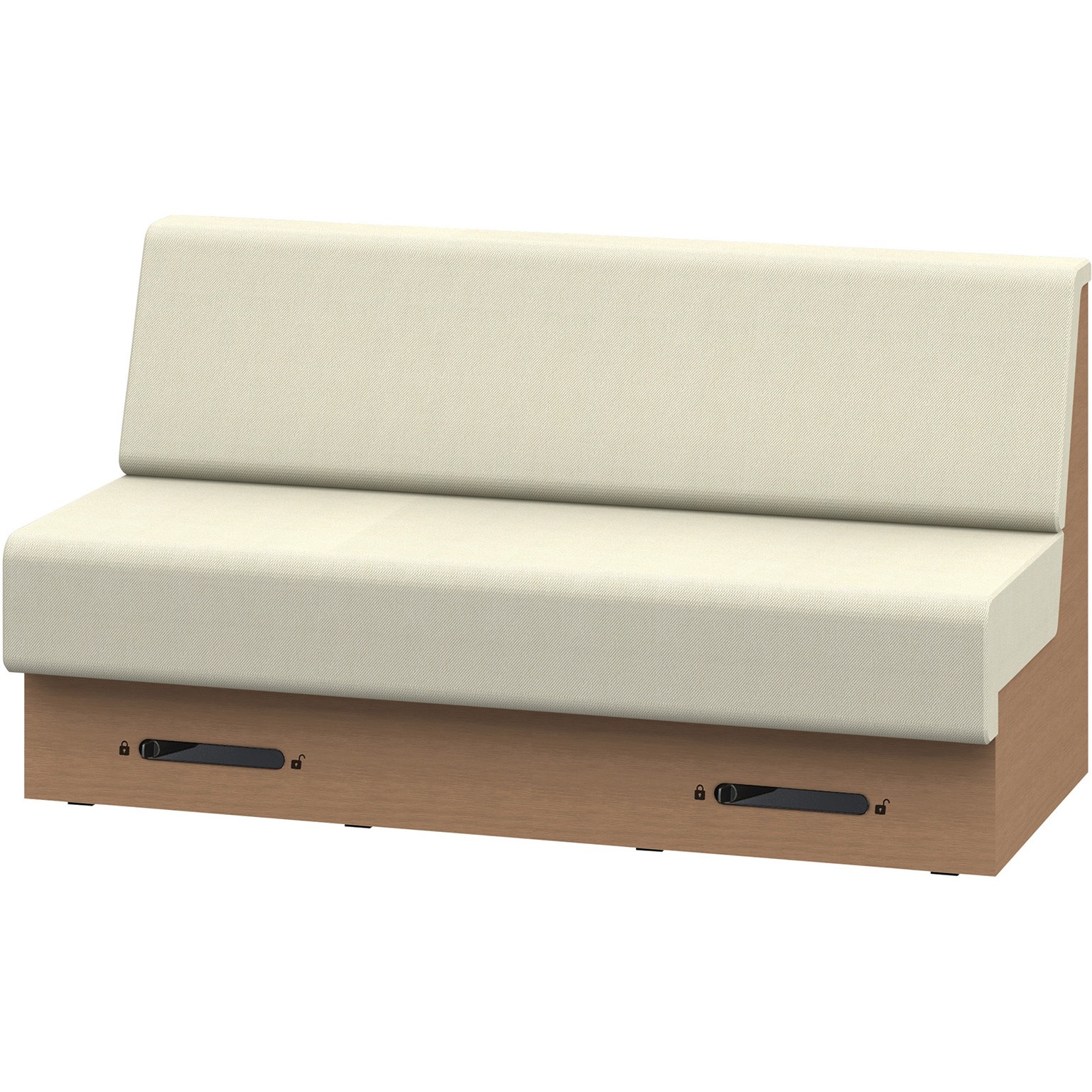 LLL-15SLCN1TF6 ノットワーク 収納付ソファ ローバック 直線タイプ キャスター付 W1500<配送時組立サービス付> 1台 イトーキ 【通販モノタロウ】 149,900円