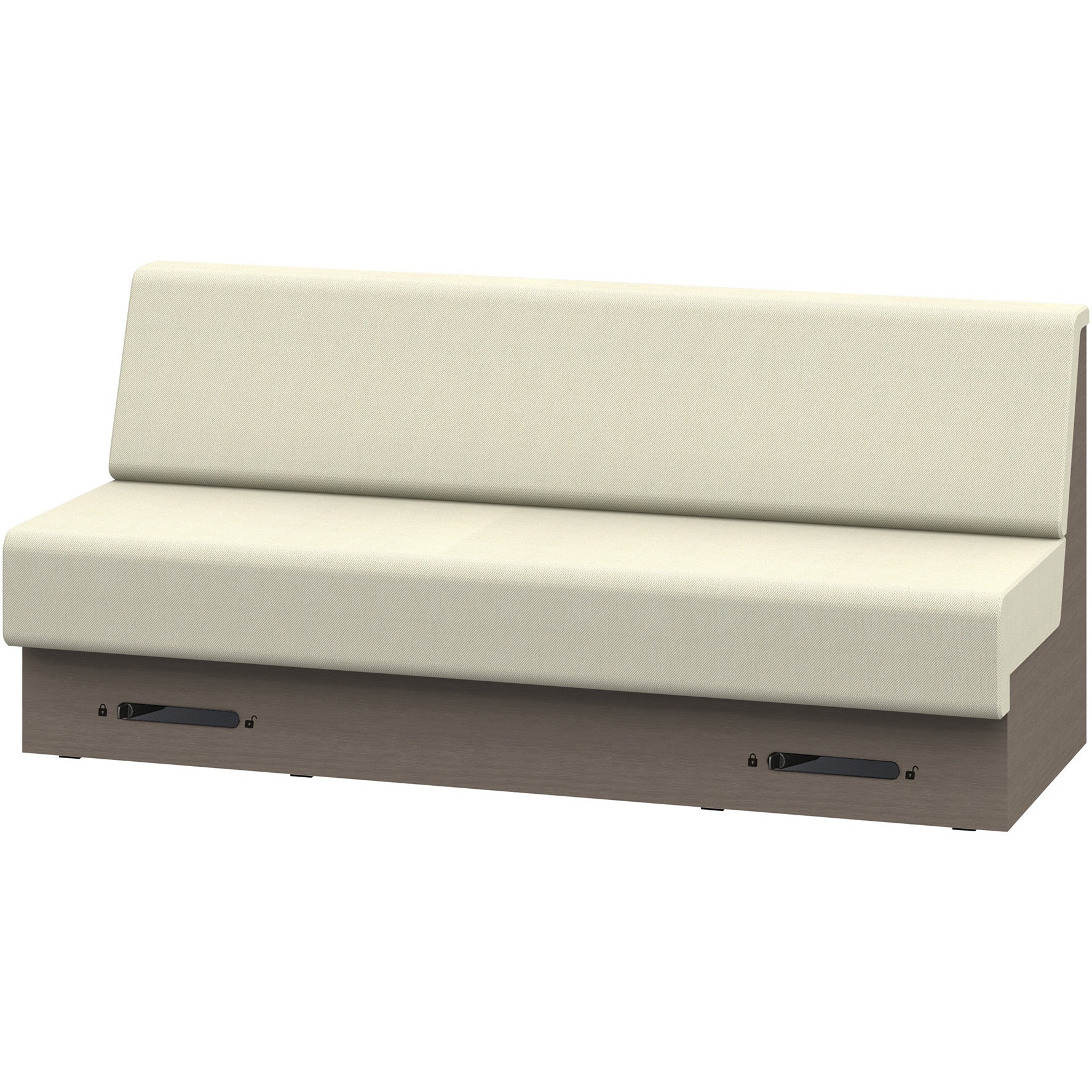 LLL-18SLCN1NF6 ノットワーク 収納付ソファ ローバック 直線タイプ キャスター付 W1800<配送時組立サービス付> 1台 イトーキ 【通販モノタロウ】