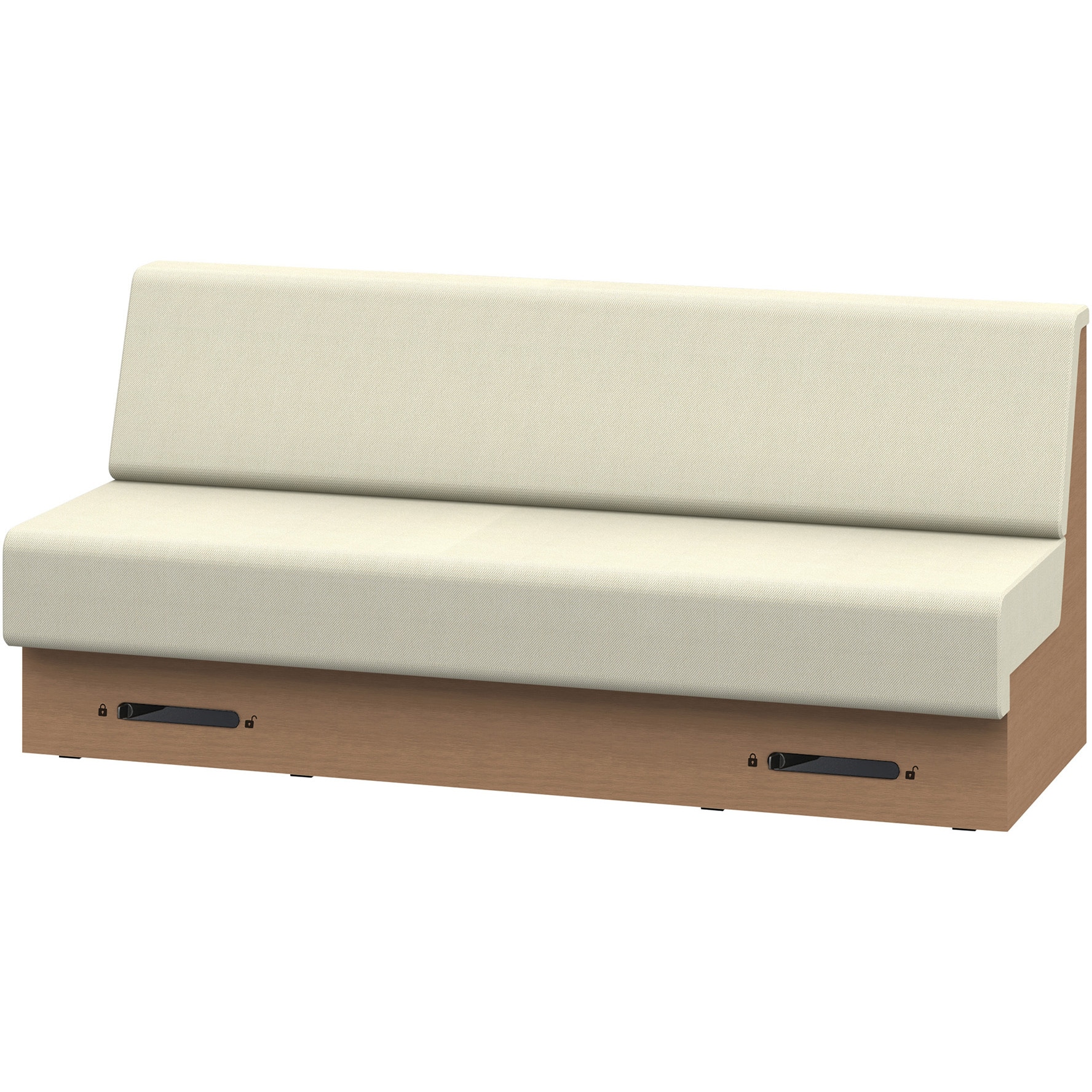 LLL-18SLCN1TF6 ノットワーク 収納付ソファ ローバック 直線タイプ キャスター付 W1800<配送時組立サービス付> 1台 イトーキ 【通販モノタロウ】 169,900円