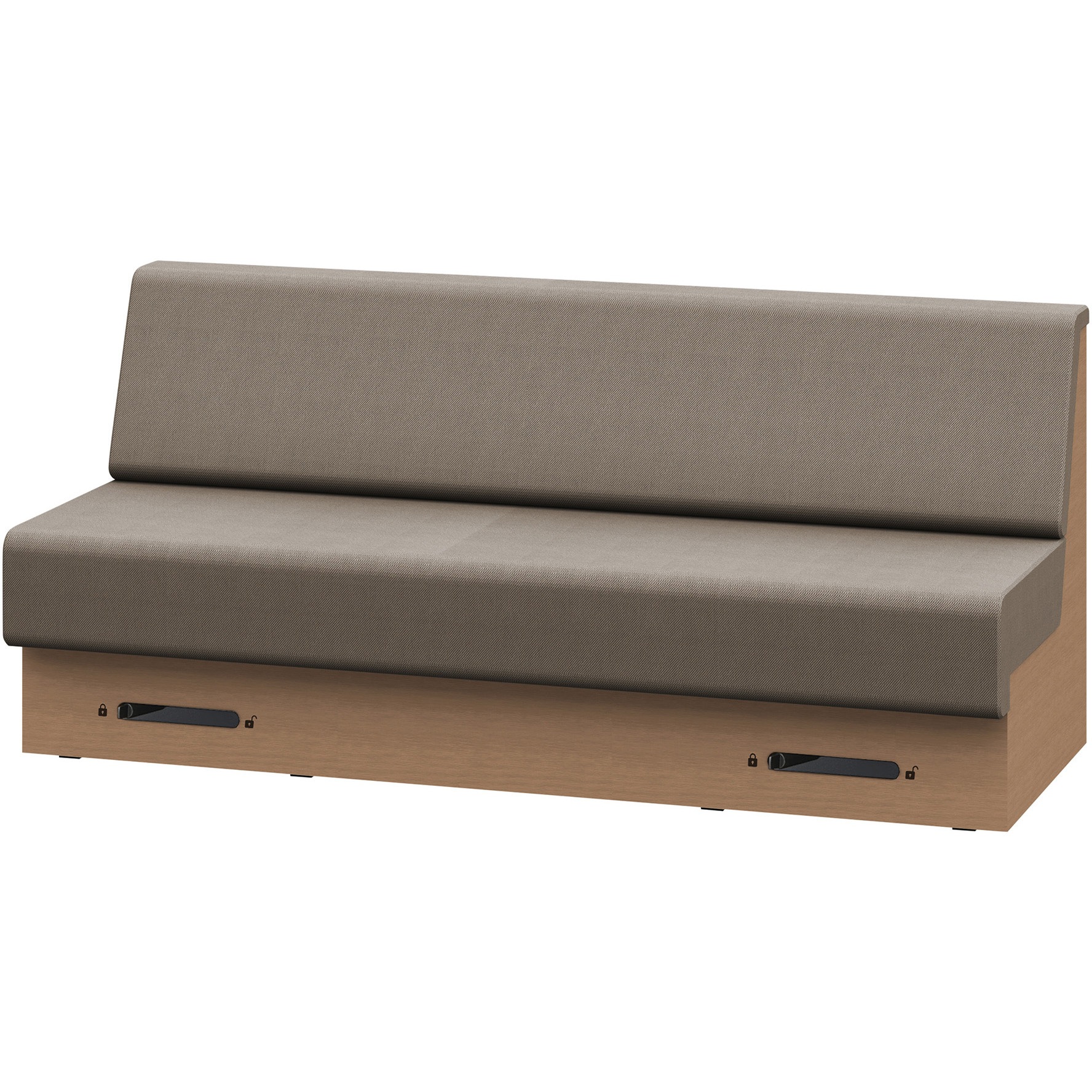 LLL-18SLCN1TK2 ノットワーク 収納付ソファ ローバック 直線タイプ キャスター付 W1800<配送時組立サービス付> 1台 イトーキ 【通販モノタロウ】