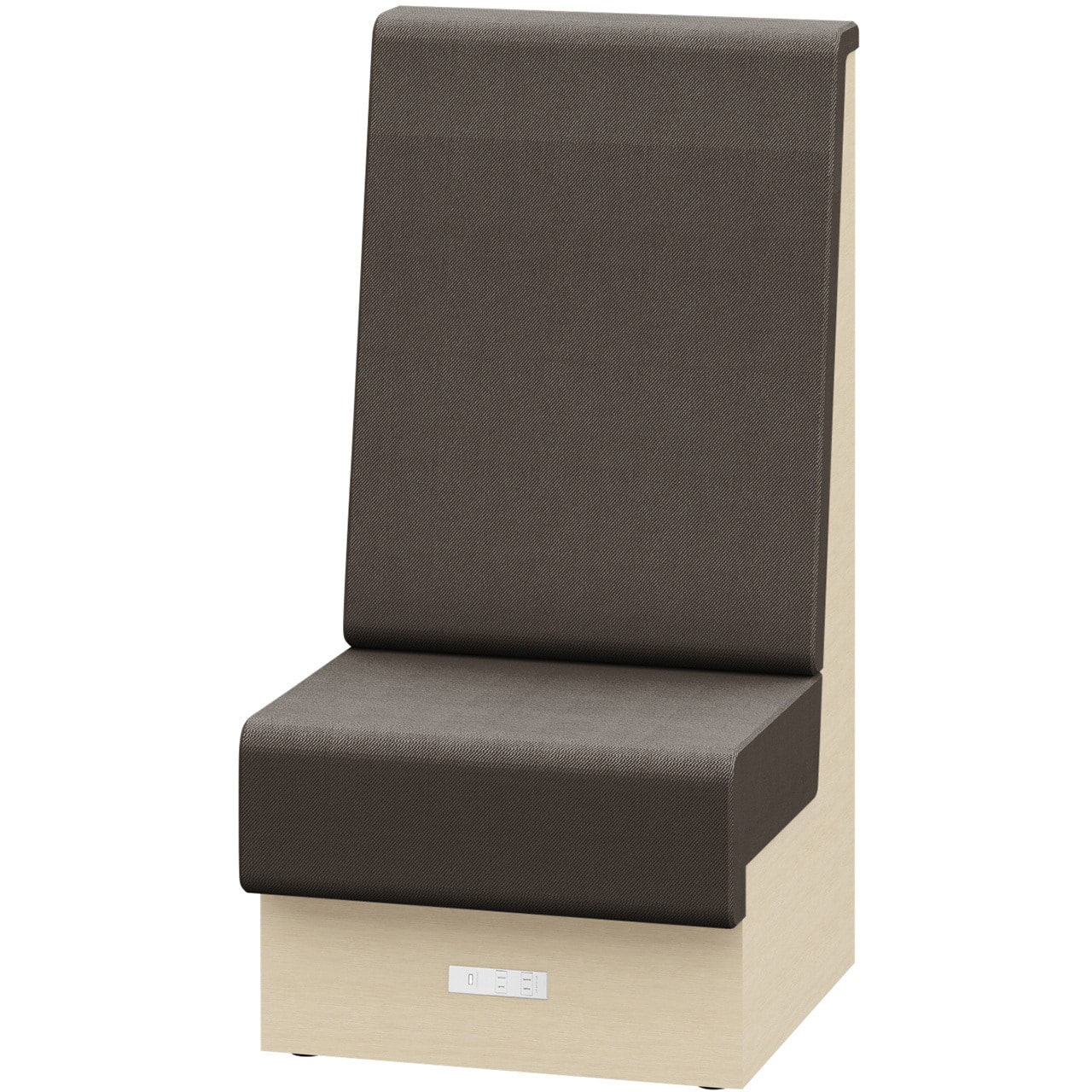 LLL-06SHAK1AH4 ノットワーク 収納付ソファ ハイバック 直線タイプ コンセント付 W600<配送時組立サービス付> 1台 イトーキ 【通販モノタロウ】