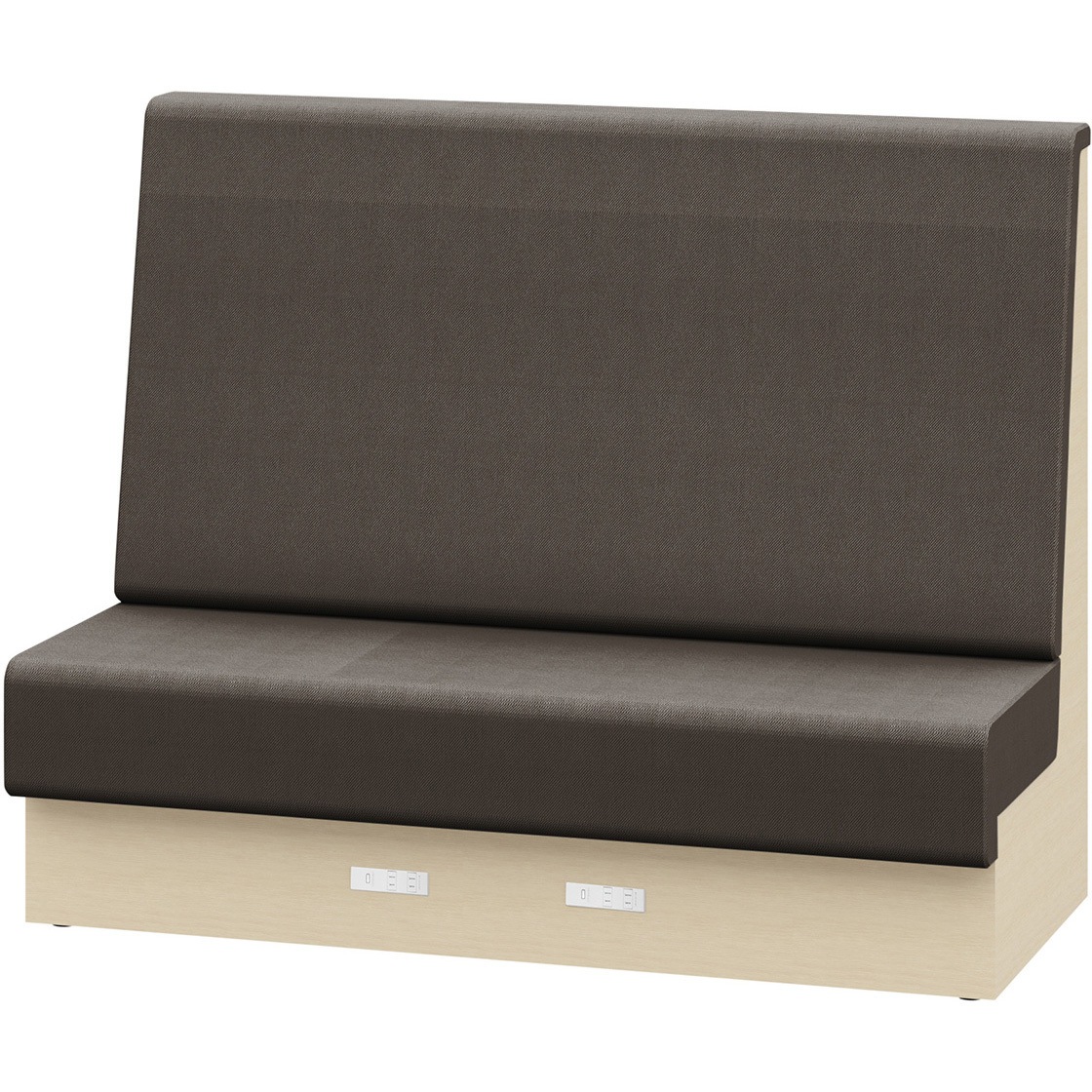 LLL-15SHAK1AH4 ノットワーク 収納付ソファ ハイバック 直線タイプ コンセント付 W1500<配送時組立サービス付> 1台 イトーキ 【通販モノタロウ】