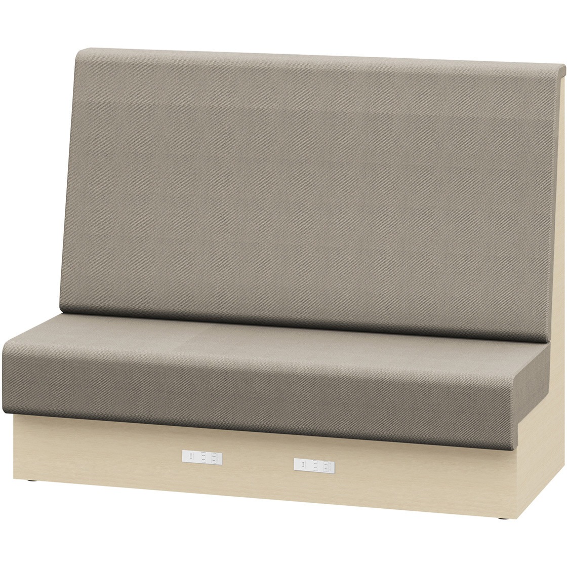 LLL-15SHAK1AY3 ノットワーク 収納付ソファ ハイバック 直線タイプ コンセント付 W1500<配送時組立サービス付> 1台 イトーキ 【通販モノタロウ】