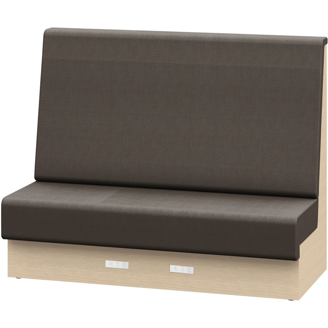 LLL-15SHAK1DH4 ノットワーク 収納付ソファ ハイバック 直線タイプ コンセント付 W1500<配送時組立サービス付> 1台 イトーキ 【通販モノタロウ】
