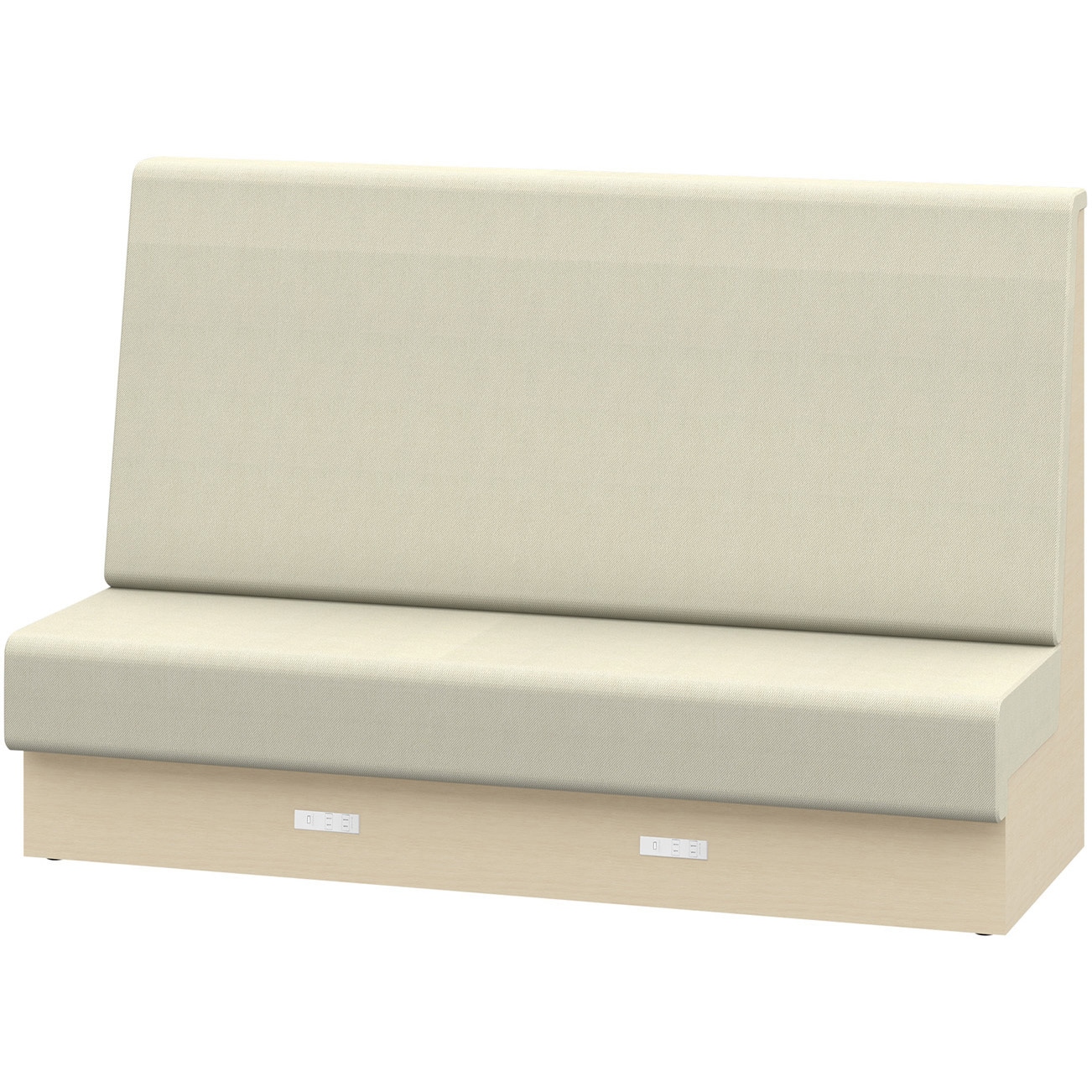 LLL-18SHAK1AF6 ノットワーク 収納付ソファ ハイバック 直線タイプ コンセント付 W1800<配送時組立サービス付> 1台 イトーキ 【通販モノタロウ】