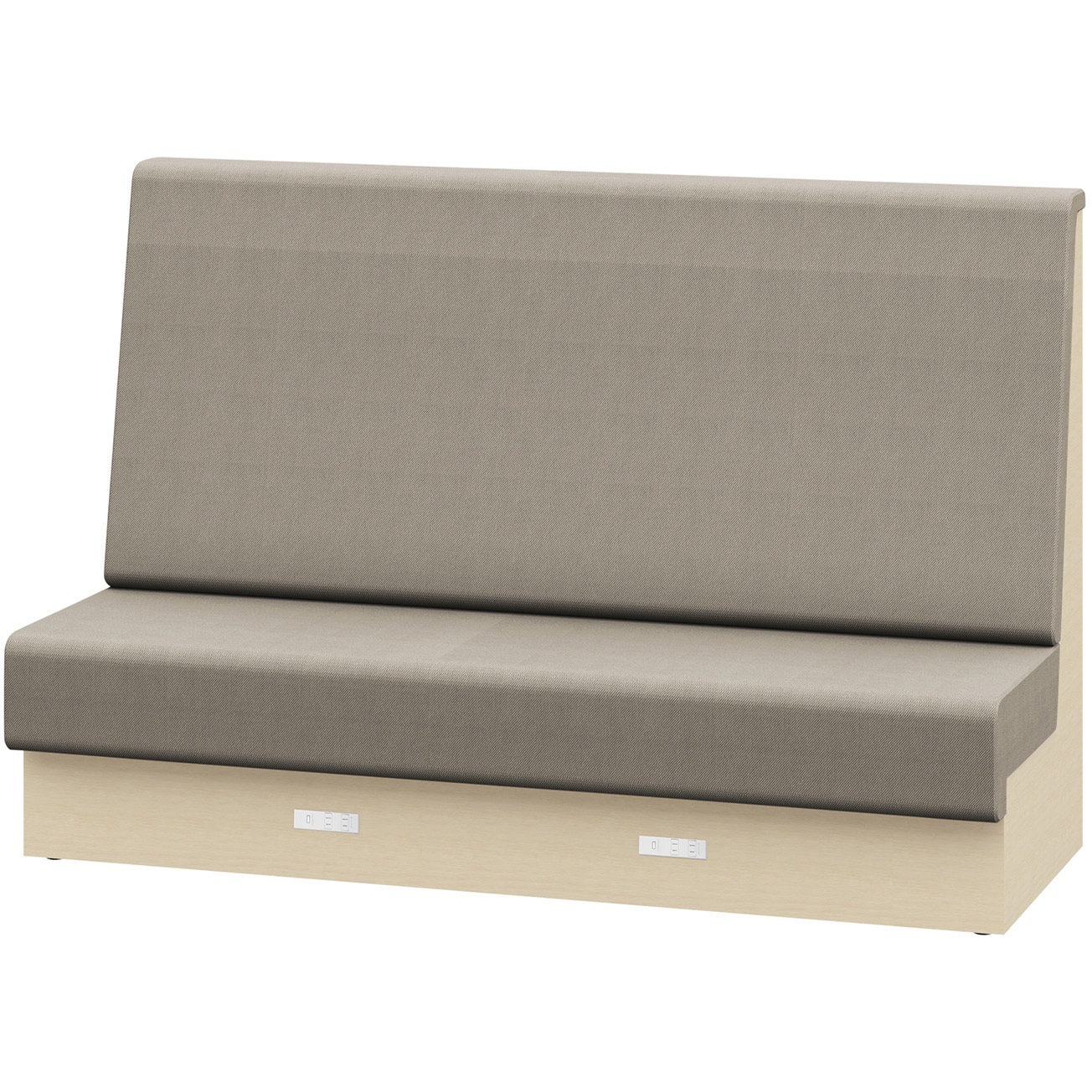 LLL-18SHAK1AY3 ノットワーク 収納付ソファ ハイバック 直線タイプ コンセント付 W1800<配送時組立サービス付> 1台 イトーキ 【通販モノタロウ】