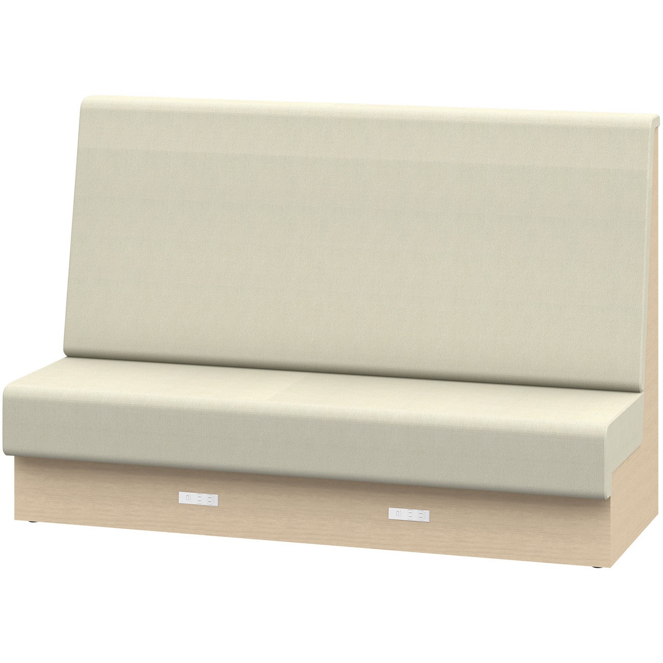 LLL-18SHAK1DF6 ノットワーク 収納付ソファ ハイバック 直線タイプ コンセント付 W1800<配送時組立サービス付> 1台 イトーキ 【通販モノタロウ】