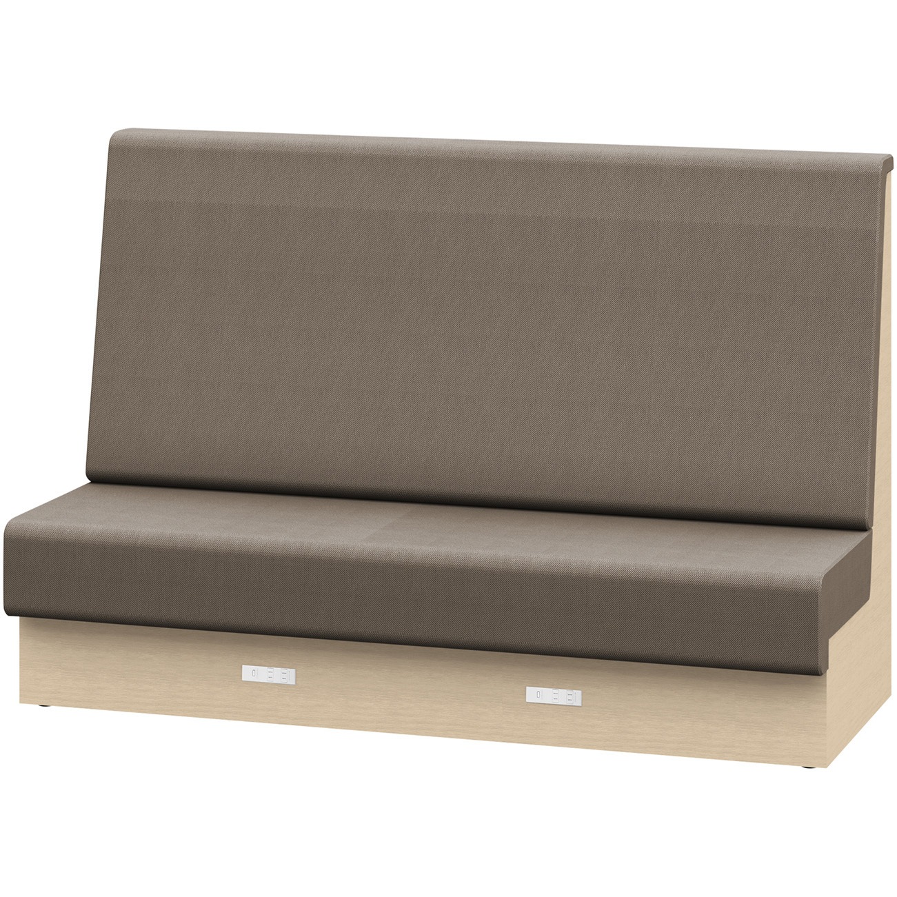 LLL-18SHAK1DK2 ノットワーク 収納付ソファ ハイバック 直線タイプ コンセント付 W1800<配送時組立サービス付> 1台 イトーキ 【通販モノタロウ】