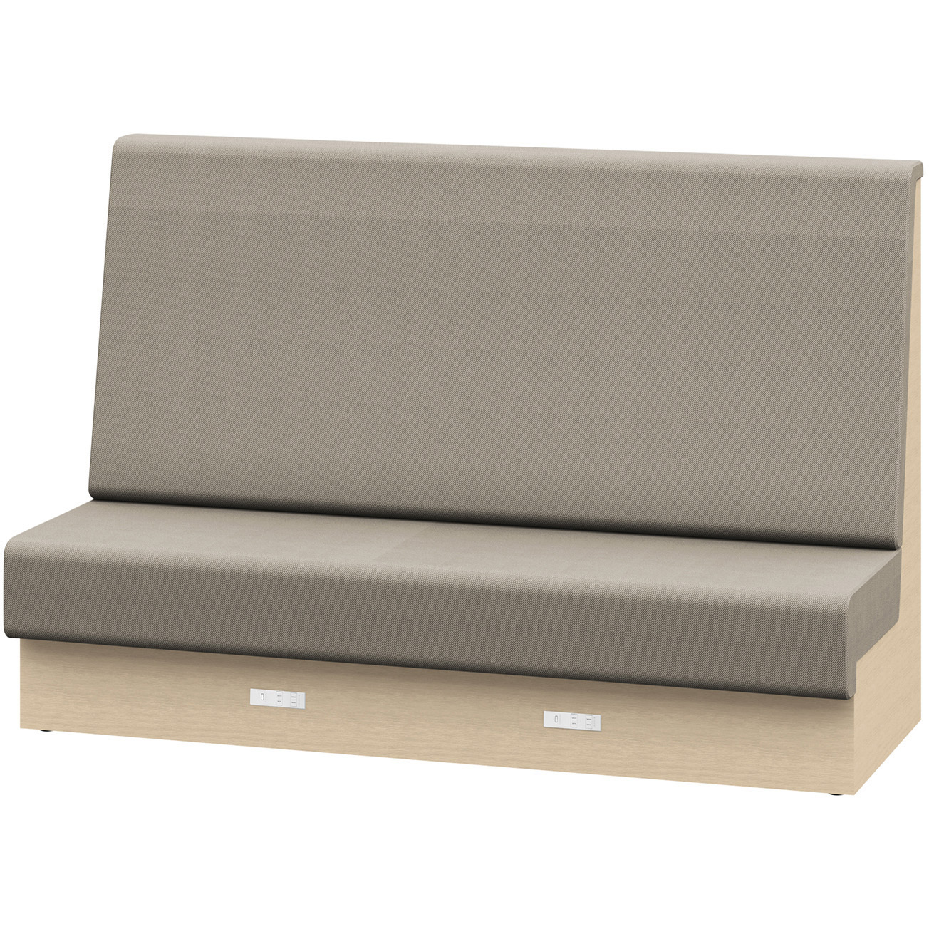 LLL-18SHAK1DY3 ノットワーク 収納付ソファ ハイバック 直線タイプ コンセント付 W1800<配送時組立サービス付> 1台 イトーキ 【通販モノタロウ】 159,900円