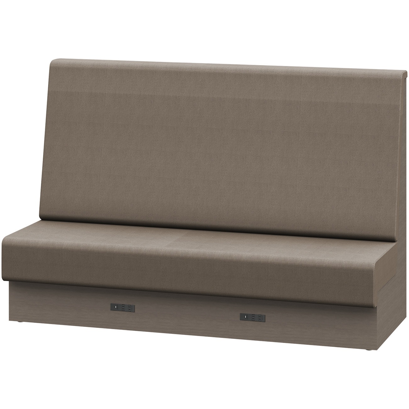 LLL-18SHAK1NK2 ノットワーク 収納付ソファ ハイバック 直線タイプ コンセント付 W1800<配送時組立サービス付> 1台 イトーキ 【通販モノタロウ】