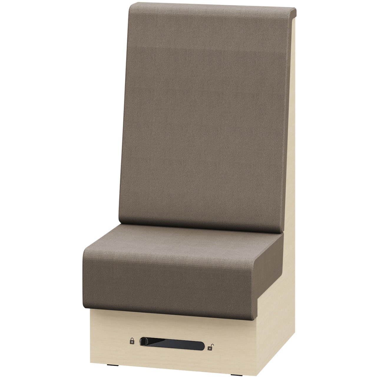 LLL-06SHCN1AK2 ノットワーク 収納付ソファ ハイバック 直線タイプ キャスター付 W600<配送時組立サービス付> 1台 イトーキ 【通販モノタロウ】