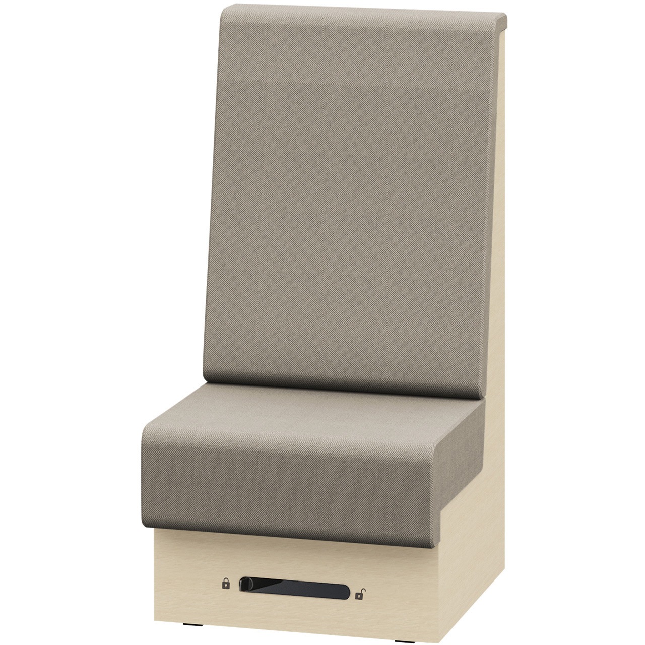 LLL-06SHCN1AY3 ノットワーク 収納付ソファ ハイバック 直線タイプ キャスター付 W600<配送時組立サービス付> 1台 イトーキ 【通販モノタロウ】