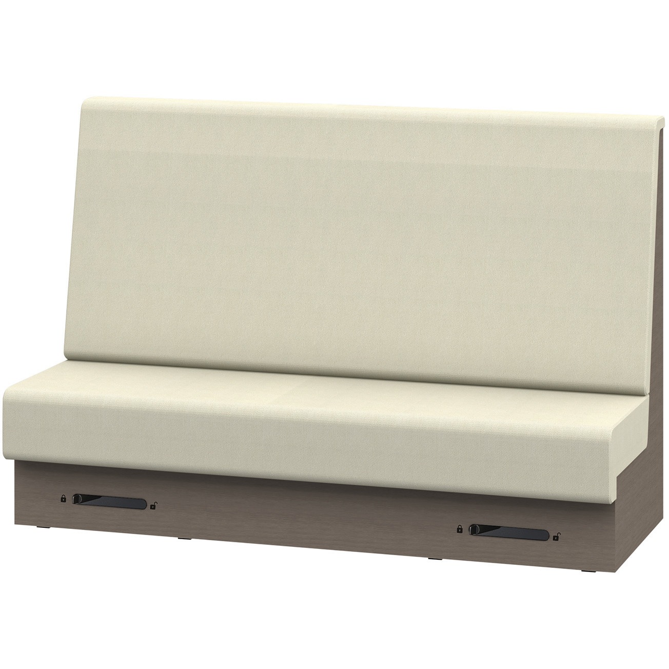 LLL-18SHCN1NF6 ノットワーク 収納付ソファ ハイバック 直線タイプ キャスター付 W1800<配送時組立サービス付> 1台 イトーキ 【通販モノタロウ】