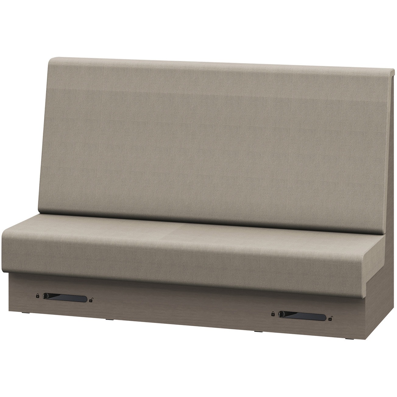 LLL-18SHCN1NY3 ノットワーク 収納付ソファ ハイバック 直線タイプ キャスター付 W1800<配送時組立サービス付> 1台 イトーキ 【通販モノタロウ】