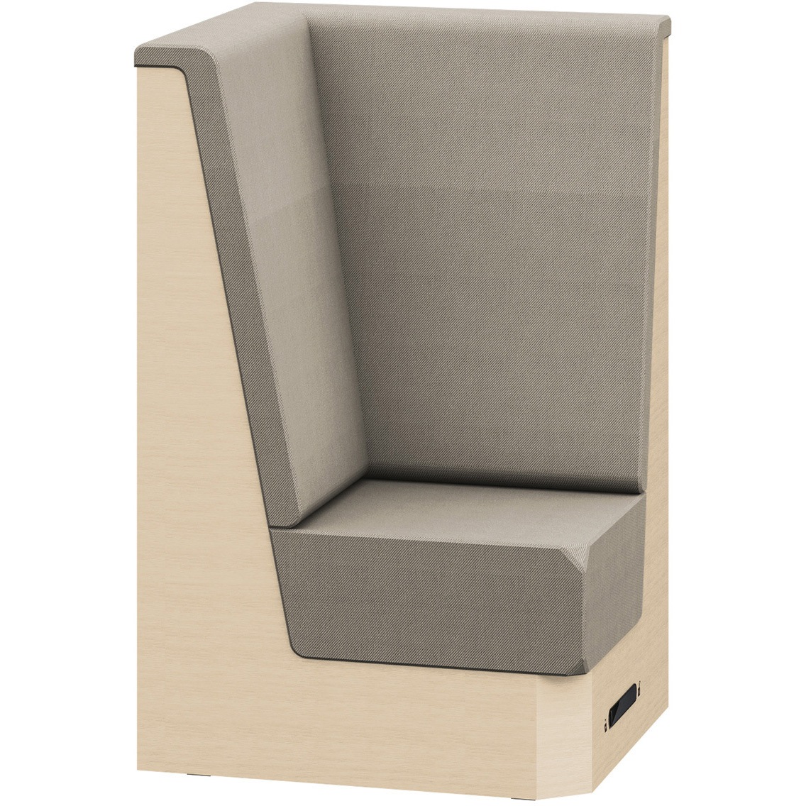 LLL-07CHCN2-DY3 ノットワーク 収納付ソファ用コーナータイプ ハイバック キャスター付<配送時組立サービス付> 1台 イトーキ 【通販モノタロウ】