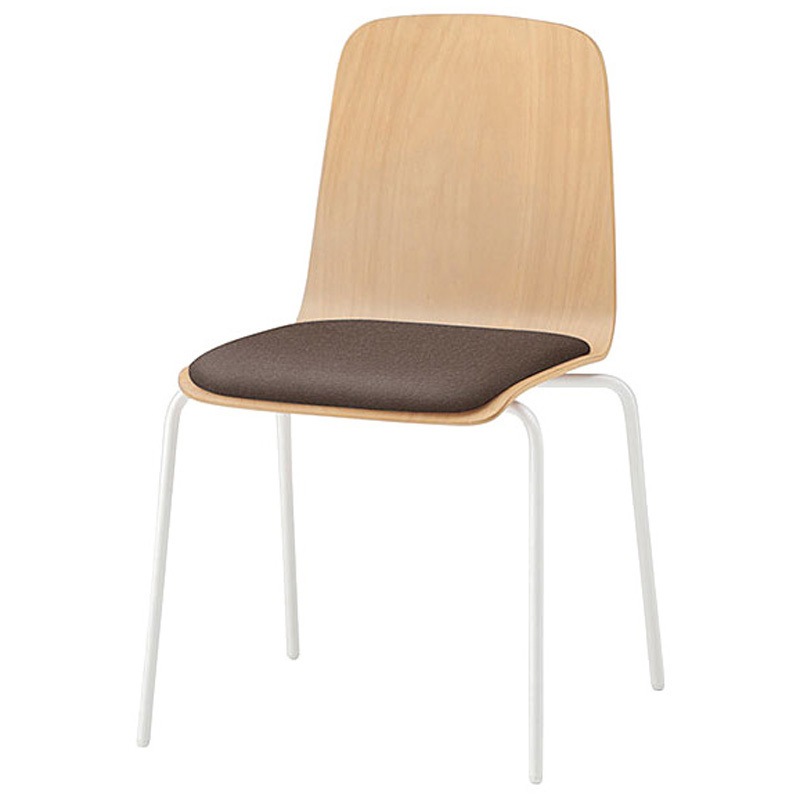 KLL-120DK-GHK1 ノットワーク 背座一体スタッキングチェア クッション付 ビニールレザーDK<配送時組立サービス付> 1台 イトーキ 【通販モノタロウ】