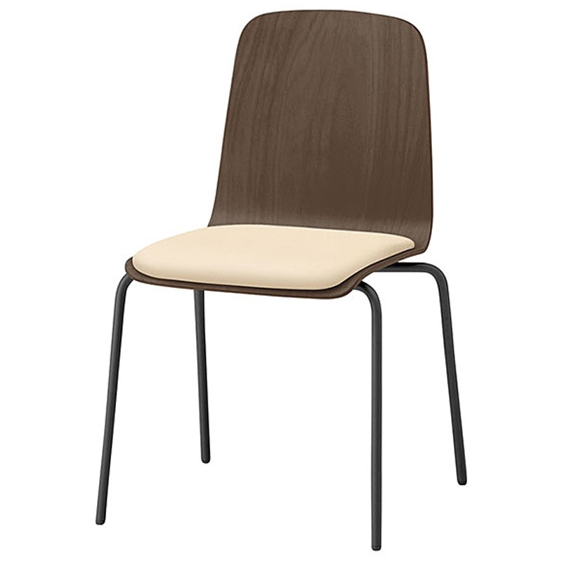 KLL-120DK-TNH8 ノットワーク 背座一体スタッキングチェア クッション付 ビニールレザーDK<配送時組立サービス付> 1台 イトーキ 【通販モノタロウ】