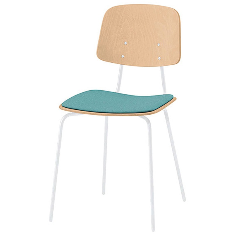 KLL-121C-GHA4 ノットワーク 背座セパレートチェア クッション付 布地C<配送時組立サービス付> イトーキ 高さ795mm幅435mm奥行535mm  KLL-121C-GHA4