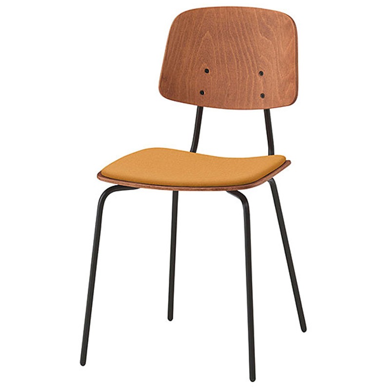 KLL-121DK-TTY8 ノットワーク 背座セパレートチェア クッション付 ビニールレザーDK<配送時組立サービス付> 1台 イトーキ 【通販モノタロウ】