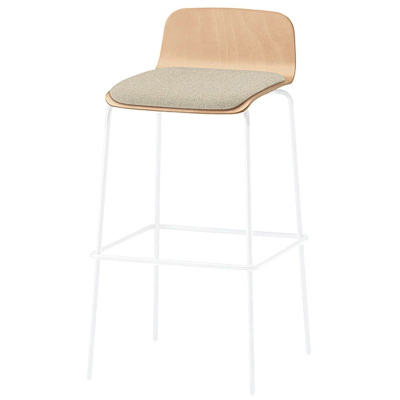 KLL-123C-GHF6 ノットワーク ハイチェア クッション付 布地C<配送時組立サービス付> イトーキ 高さ940mm幅470mm奥行500mm  KLL-123C-GHF6