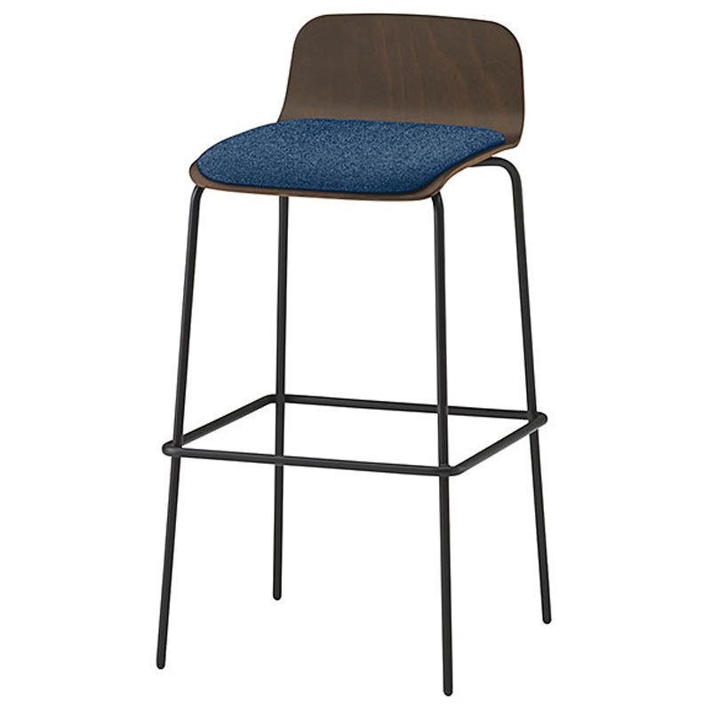 KLL-123C-TNN2 ノットワーク ハイチェア クッション付 布地C<配送時組立サービス付> イトーキ 高さ940mm幅470mm奥行500mm  KLL-123C-TNN2