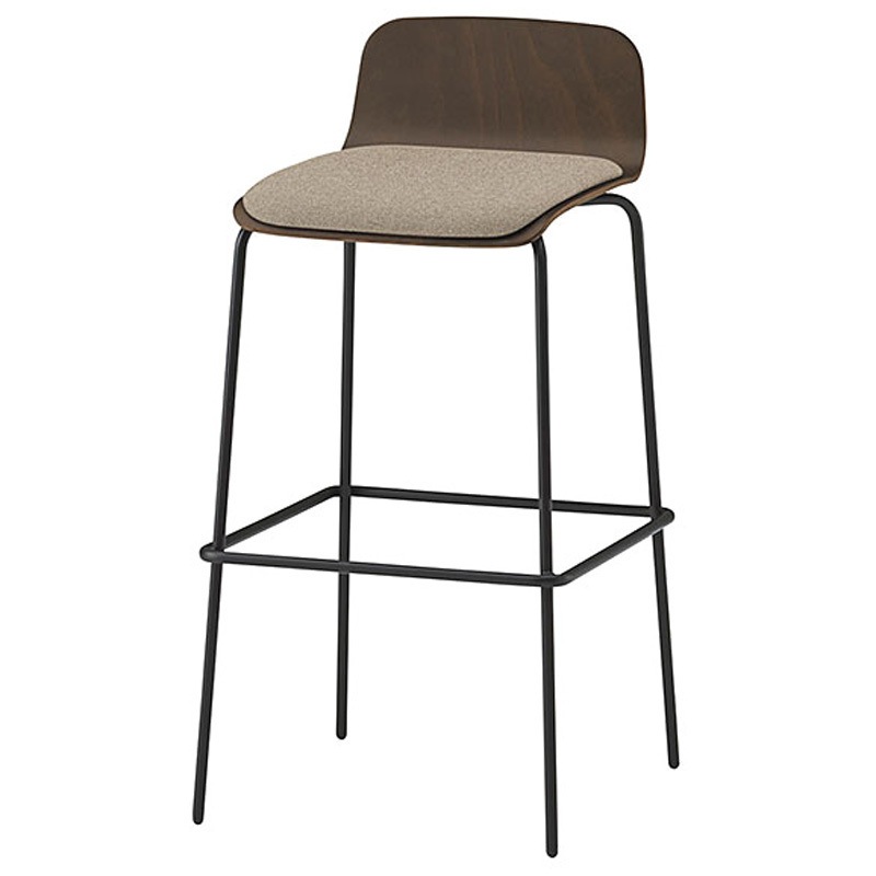 KLL-123C-TNY3 ノットワーク ハイチェア クッション付 布地C<配送時組立サービス付> イトーキ 高さ940mm幅470mm奥行500mm  KLL-123C-TNY3