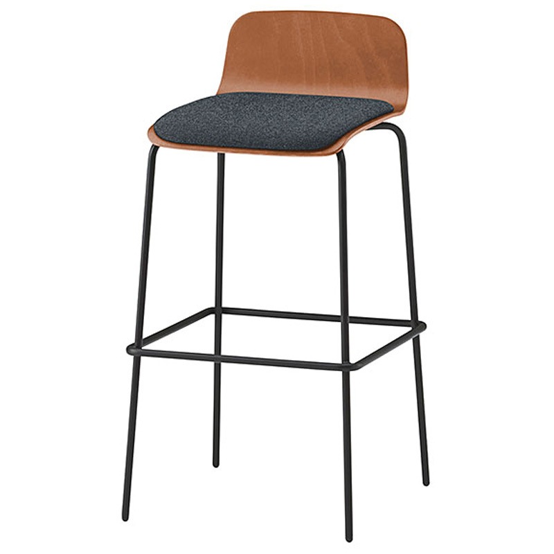 KLL-123C-TTW2 ノットワーク ハイチェア クッション付 布地C<配送時組立サービス付> イトーキ 高さ940mm幅470mm奥行500mm  KLL-123C-TTW2