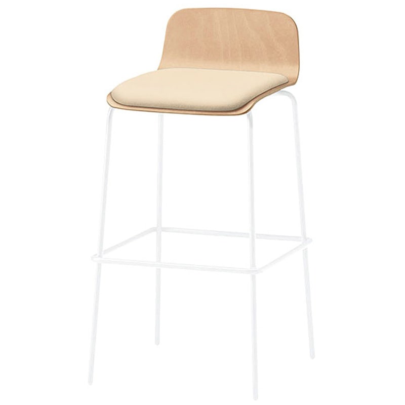 KLL-123DK-GHH8 ノットワーク ハイチェア クッション付 ビニールレザーDK<配送時組立サービス付> イトーキ 高さ940mm幅470mm奥行500mm  KLL-123DK-GHH8