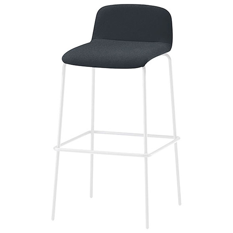 KLL-133C1-W9W2 ノットワーク ハイチェア 張りぐるみタイプ 布地C<配送時組立サービス付> イトーキ ホワイト 高さ940mm幅465mm奥行500mm  KLL-133C1-W9W2 32,487円