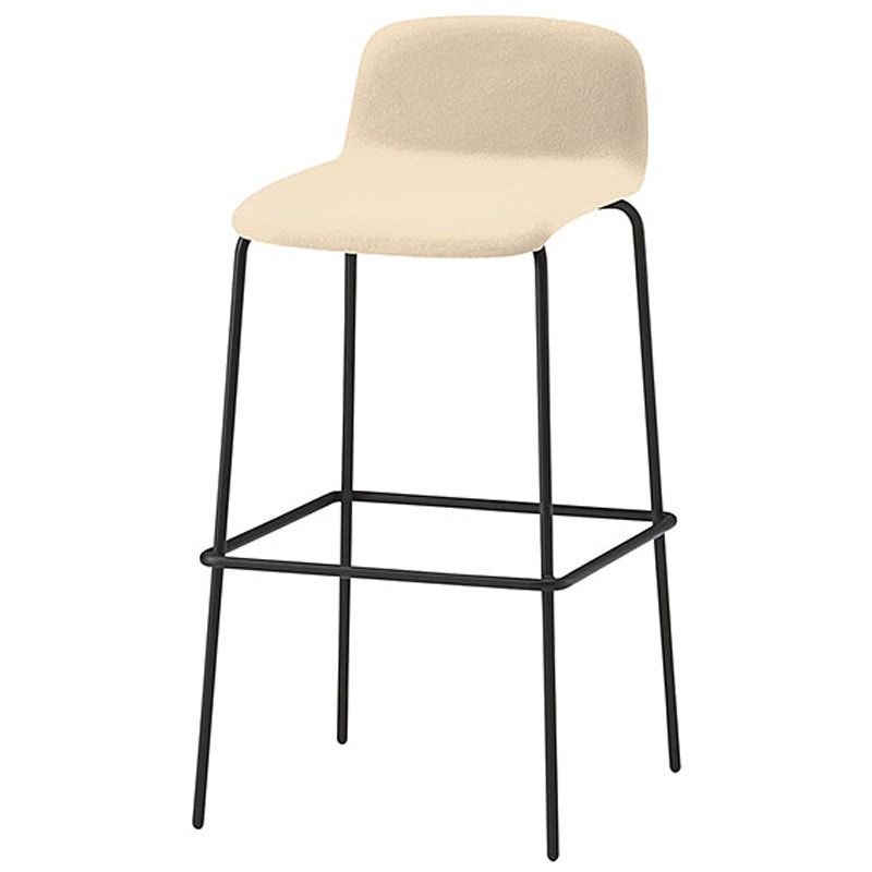 KLL-133DK-T1H8 ノットワーク ハイチェア 張りぐるみタイプ ビニールレザーDK<配送時組立サービス付> イトーキ 高さ940mm幅465mm奥行500mm  KLL-133DK-T1H8