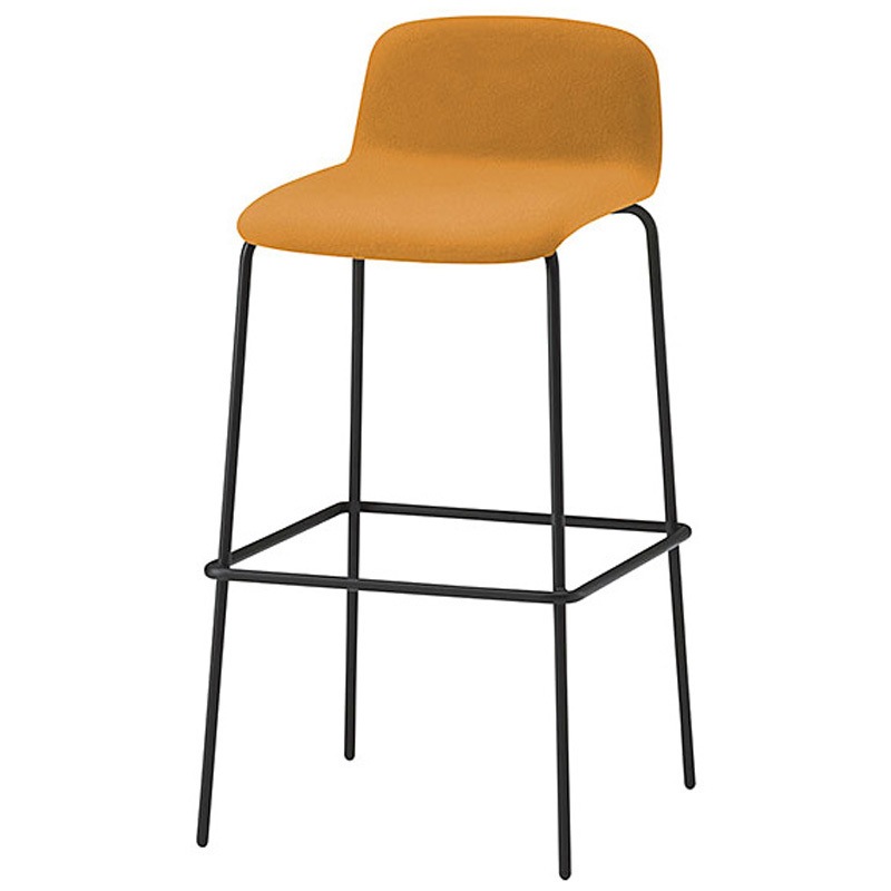 KLL-133DK-T1Y8 ノットワーク ハイチェア 張りぐるみタイプ ビニールレザーDK<配送時組立サービス付> イトーキ 高さ940mm幅465mm奥行500mm  KLL-133DK-T1Y8