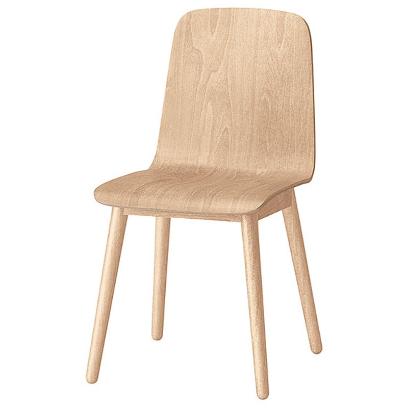 KLL-114-L ノットワーク 背座一体木脚チェア<配送時組立サービス付> イトーキ グリーン購入法:適合 高さ800mm幅425mm奥行515mm  KLL-114-L