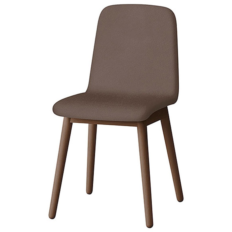 KLL-134DK-DK1 ノットワーク 背座一体木脚チェア 張りぐるみタイプ ビニールレザーDK<配送時組立サービス付> 1台 イトーキ 【通販モノタロウ】