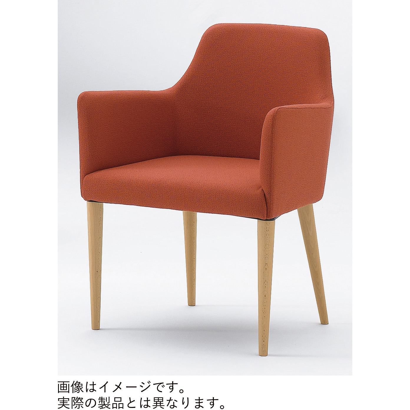 LNP-35DK-K1 ラウンジチェアNP 木脚タイプ ウレタンレザーDK<配送時組立サービス付> イトーキ 高さ780mm幅590mm奥行560mm  LNP-35DK-K1