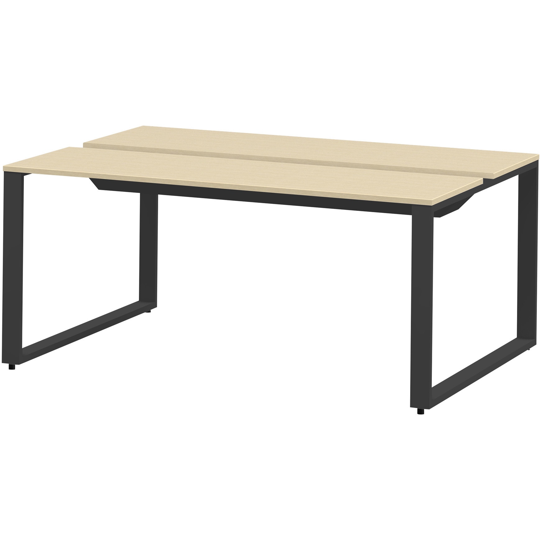 JWL-162GEW-TA ノットワーク ワークテーブル両面タイプ 単独型 W1600×D1200<配送時組立サービス付> イトーキ ブラック 高さ720mm  JWL-162GEW-TA