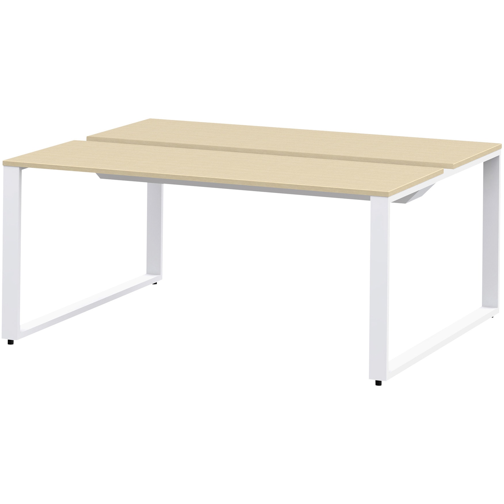 JWL-164GEW-WA ノットワーク ワークテーブル両面タイプ 単独型 W1600×D1400<配送時組立サービス付> イトーキ アモナアカシア色 高さ720mm  JWL-164GEW-WA 109,890円