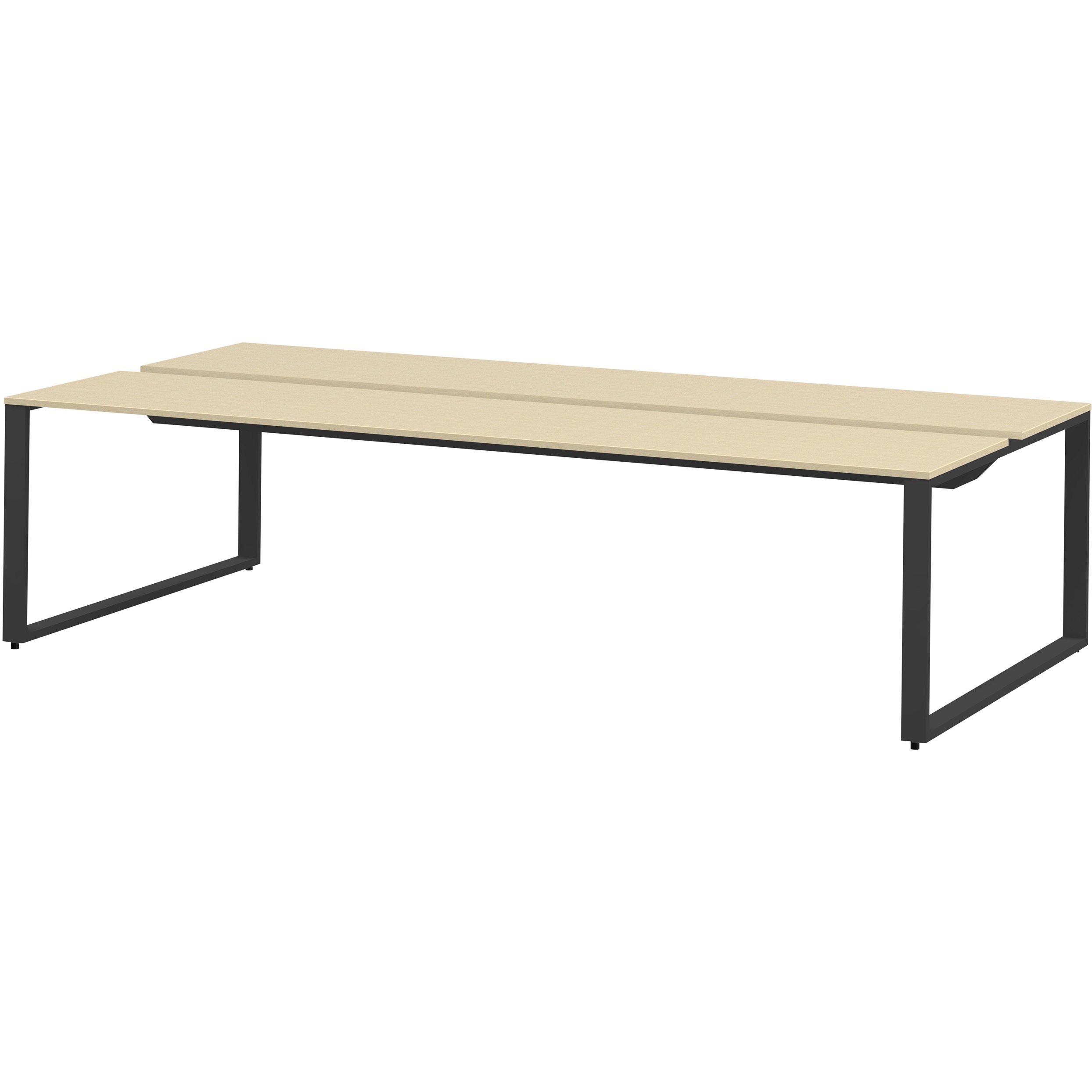 JWL-284GEW1-TA ノットワーク ワークテーブル両面タイプ 単独型 W2800×D1400<配送時組立サービス付> イトーキ ブラック 高さ720mm  JWL-284GEW1-TA