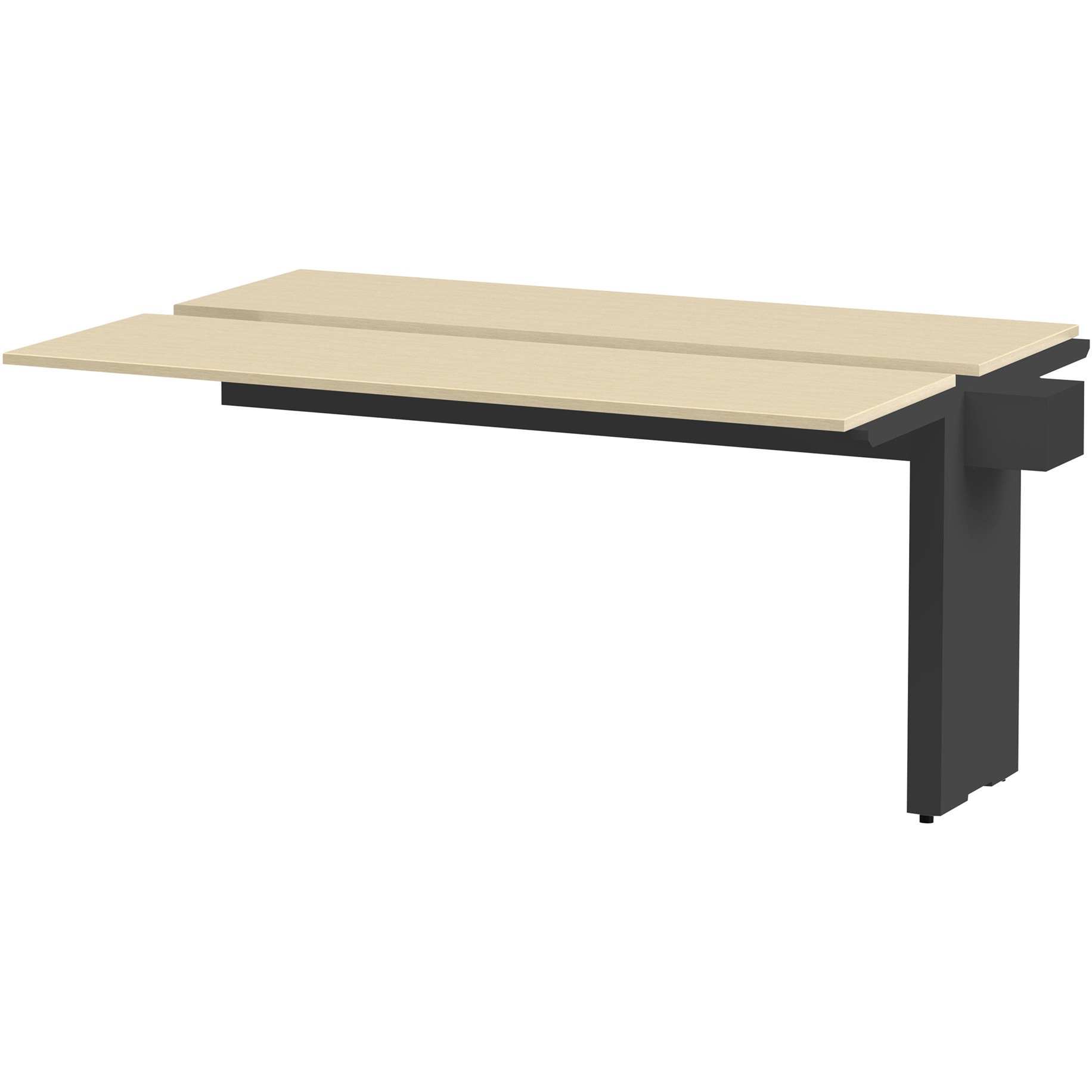 JWL-152TEW-TA ノットワーク ワークテーブル両面タイプ 連増型 W1500×D1200<配送時組立サービス付> イトーキ ブラック 高さ720mm  JWL-152TEW-TA