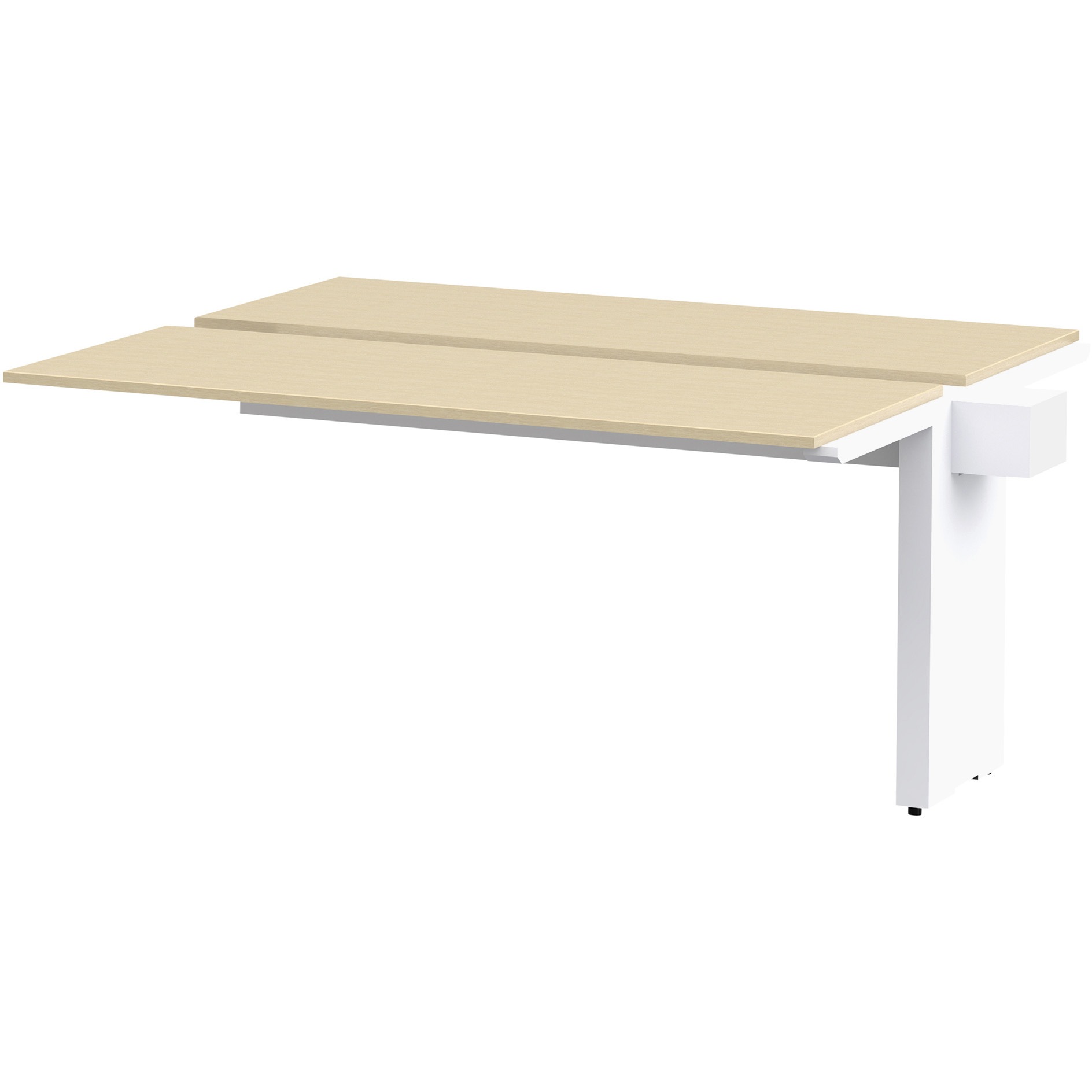 JWL-154TEW-WA ノットワーク ワークテーブル両面タイプ 連増型 W1500×D1400<配送時組立サービス付> イトーキ アモナアカシア色 高さ720mm  JWL-154TEW-WA