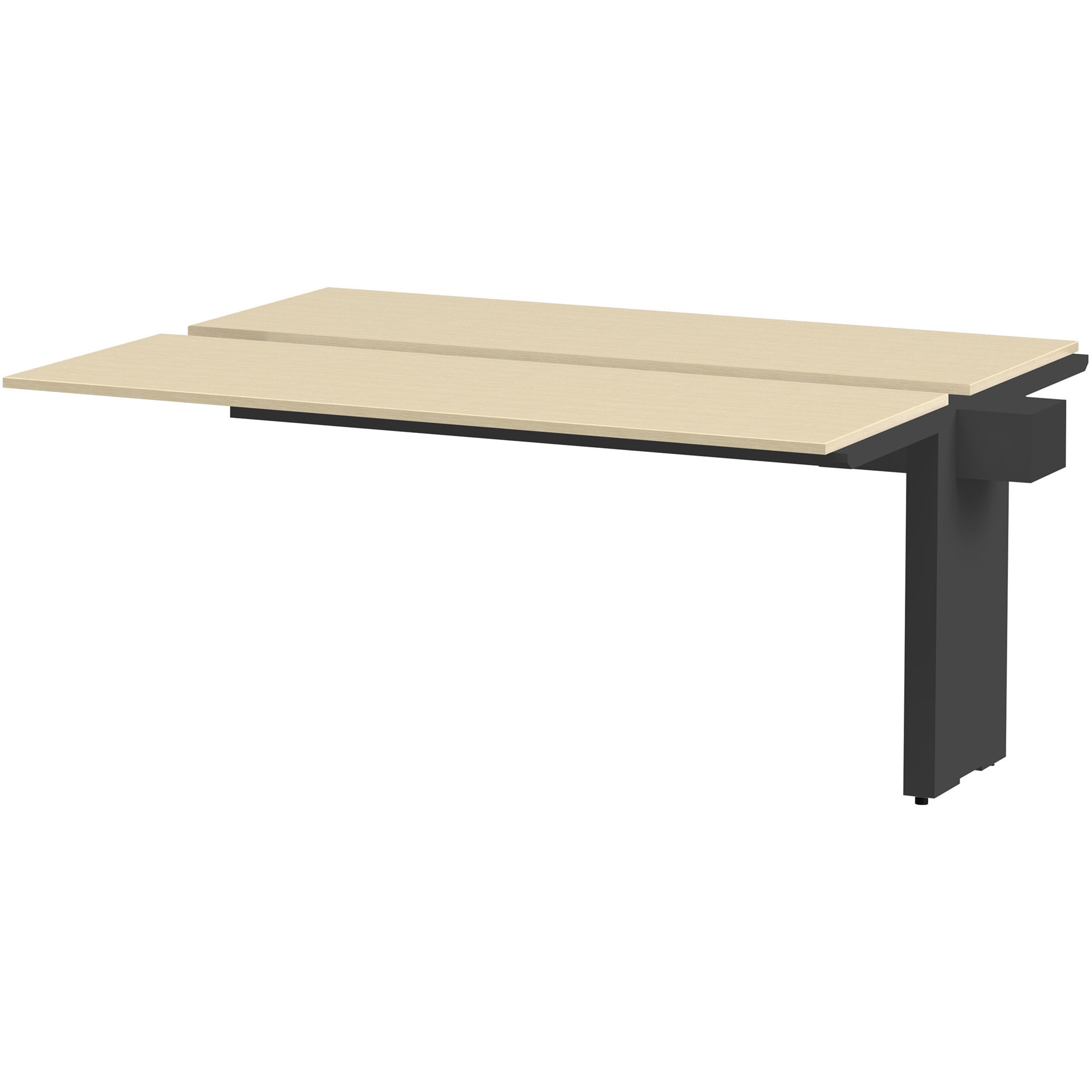 JWL-164TEW-TA ノットワーク ワークテーブル両面タイプ 連増型 W1600×D1400<配送時組立サービス付> イトーキ ブラック 高さ720mm  JWL-164TEW-TA