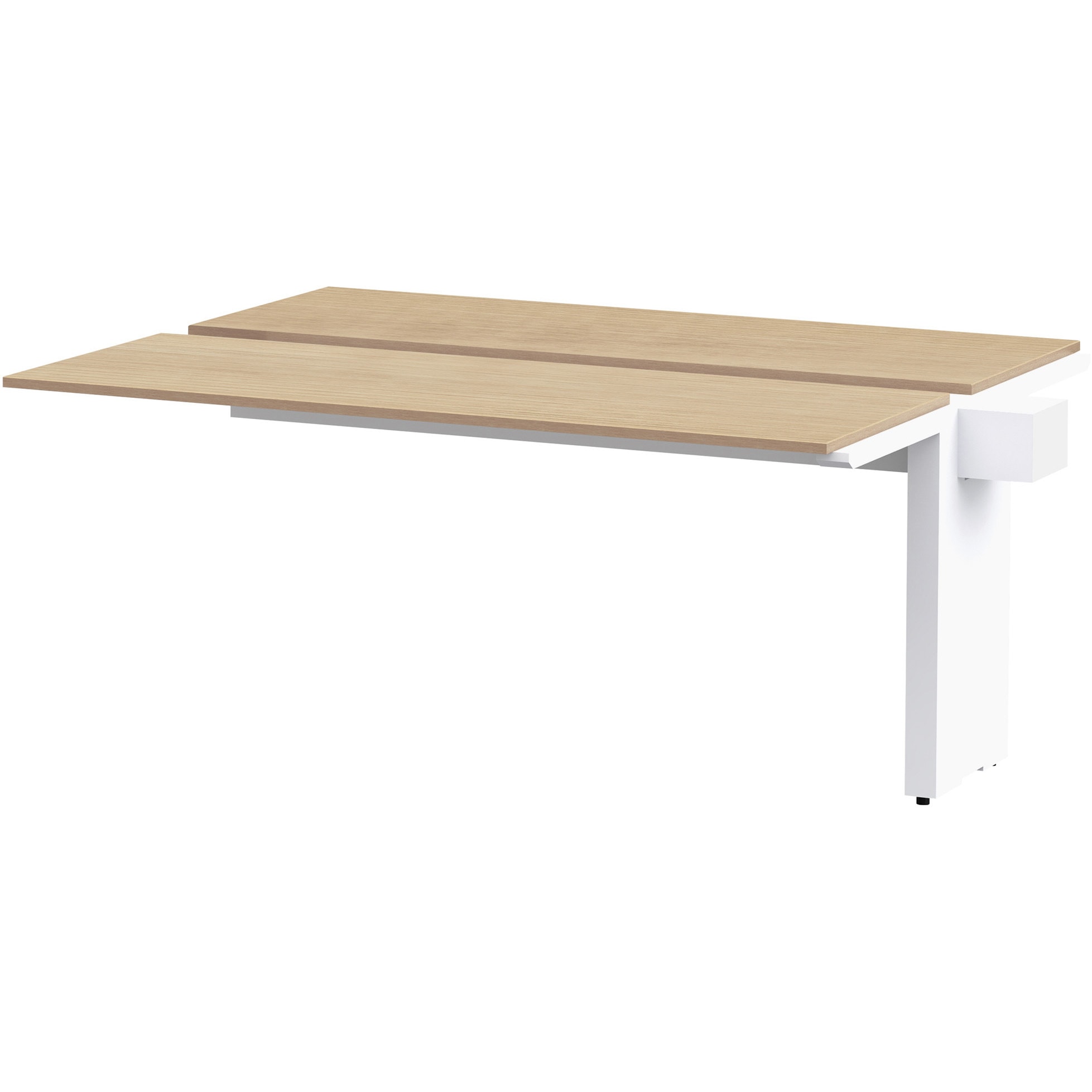 JWL-164TEW-WD ノットワーク ワークテーブル両面タイプ 連増型 W1600×D1400<配送時組立サービス付> イトーキ トリニティオークライト色 高さ720mm  JWL-164TEW-WD