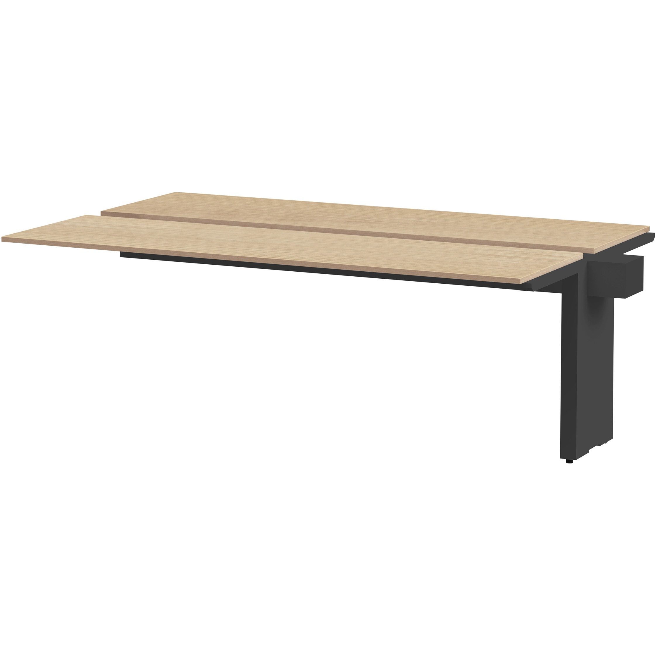 JWL-204TEW-TD ノットワーク ワークテーブル両面タイプ 連増型 W2000×D1400<配送時組立サービス付> イトーキ ブラック 高さ720mm  JWL-204TEW-TD