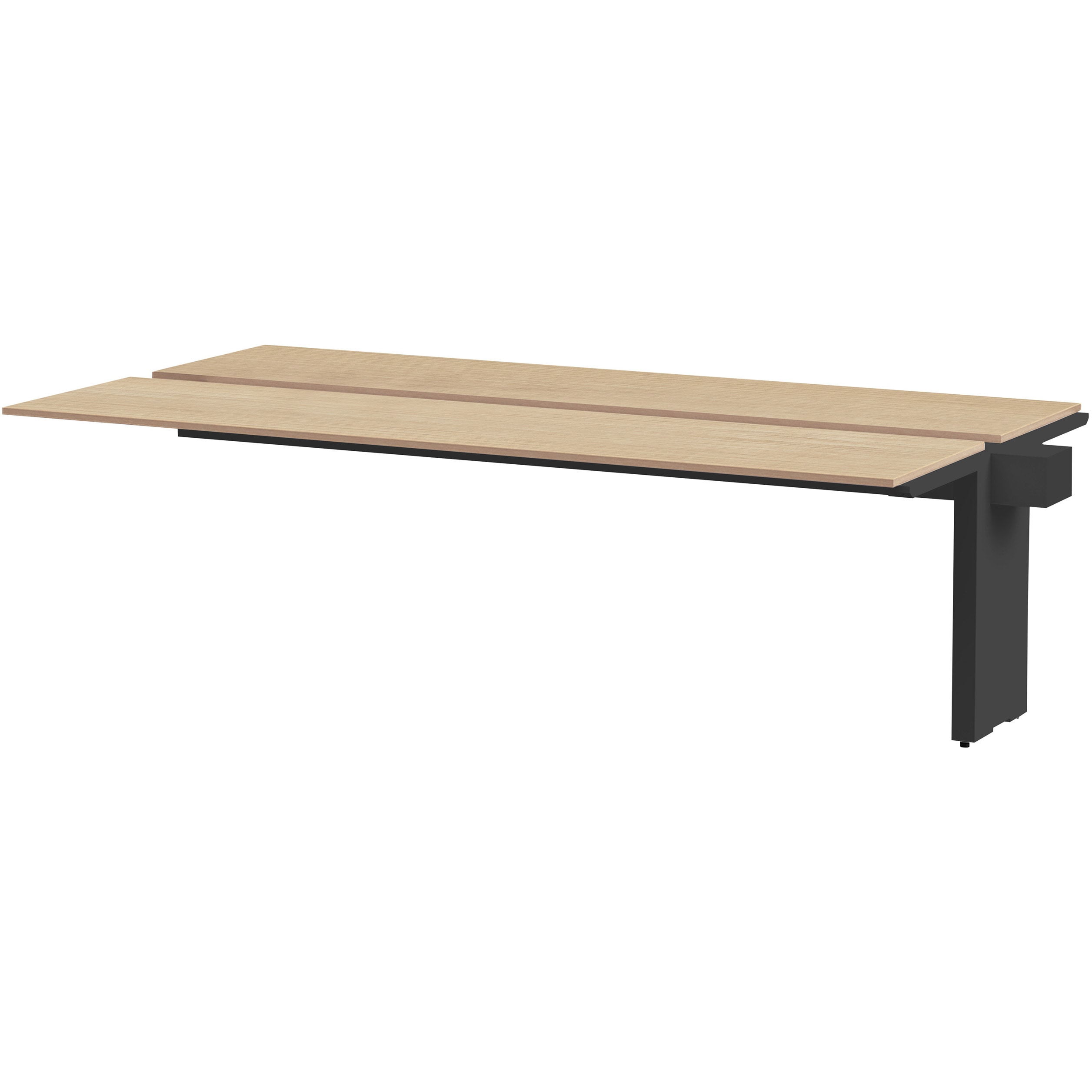 JWL-244TEW-TD ノットワーク ワークテーブル両面タイプ 連増型 W2400×D1400<配送時組立サービス付> イトーキ ブラック 高さ720mm  JWL-244TEW-TD