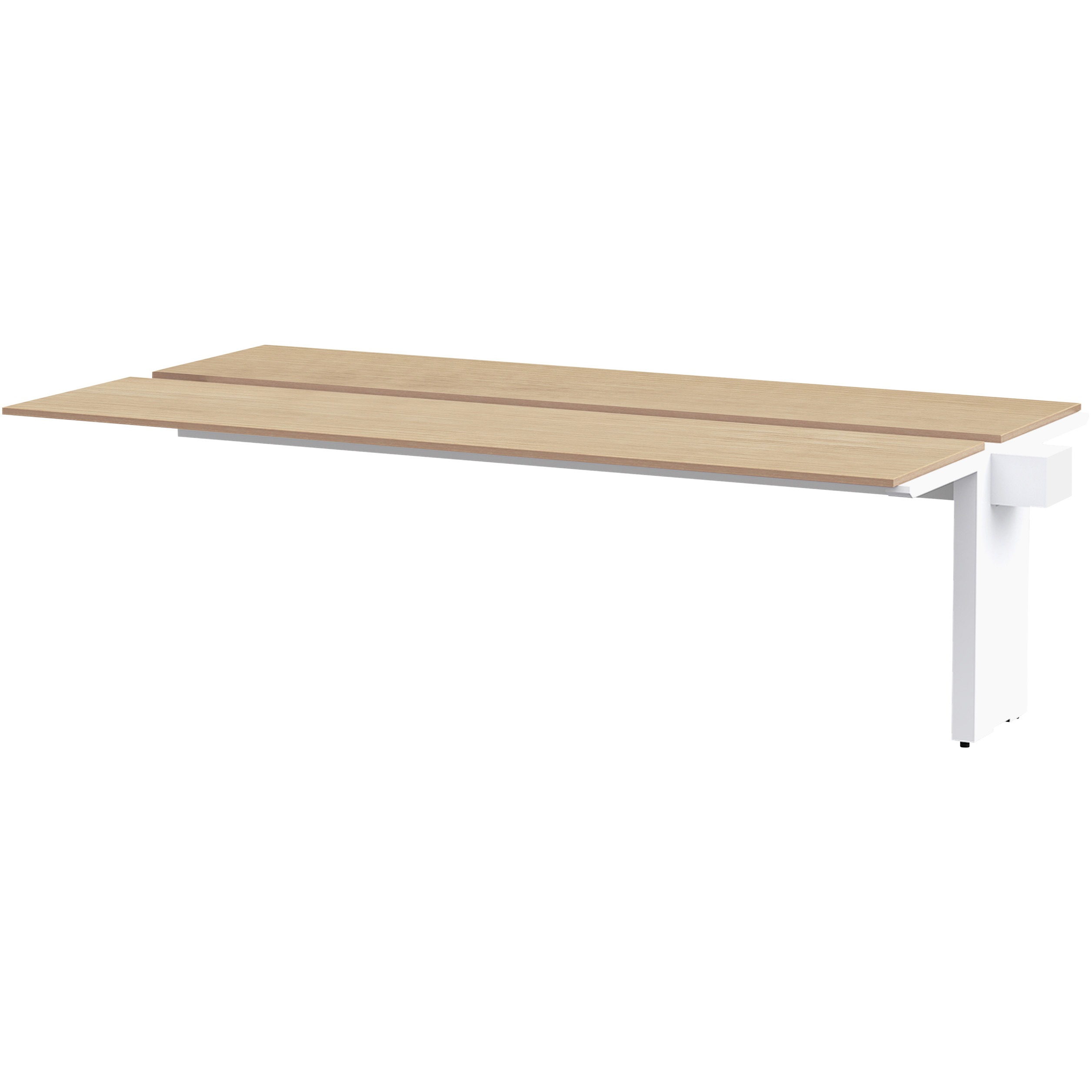 JWL-244TEW-WD ノットワーク ワークテーブル両面タイプ 連増型 W2400×D1400<配送時組立サービス付> イトーキ トリニティオークライト色 高さ720mm  JWL-244TEW-WD