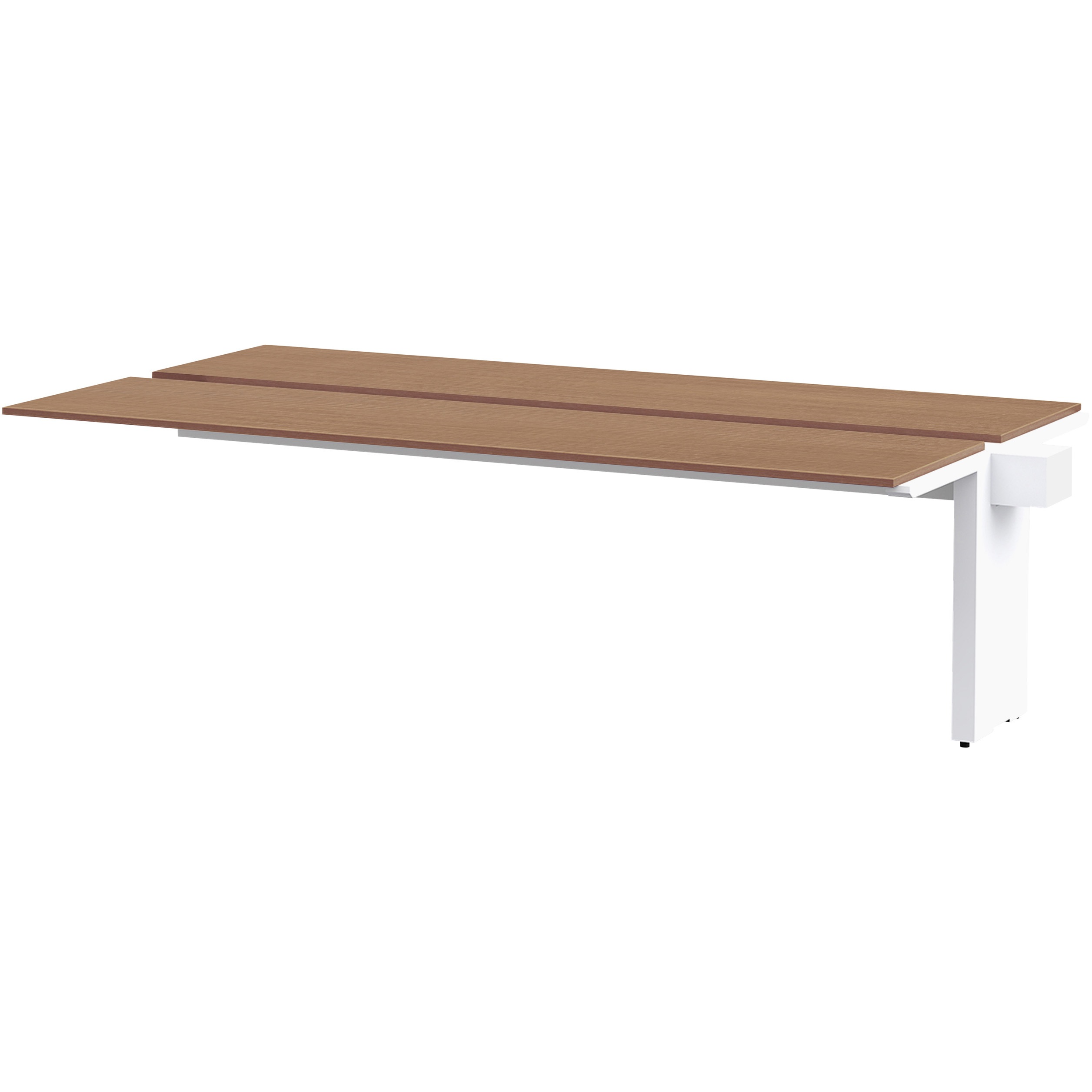 JWL-244TEW-WT ノットワーク ワークテーブル両面タイプ 連増型 W2400×D1400<配送時組立サービス付> イトーキ ホワイト 高さ720mm  JWL-244TEW-WT