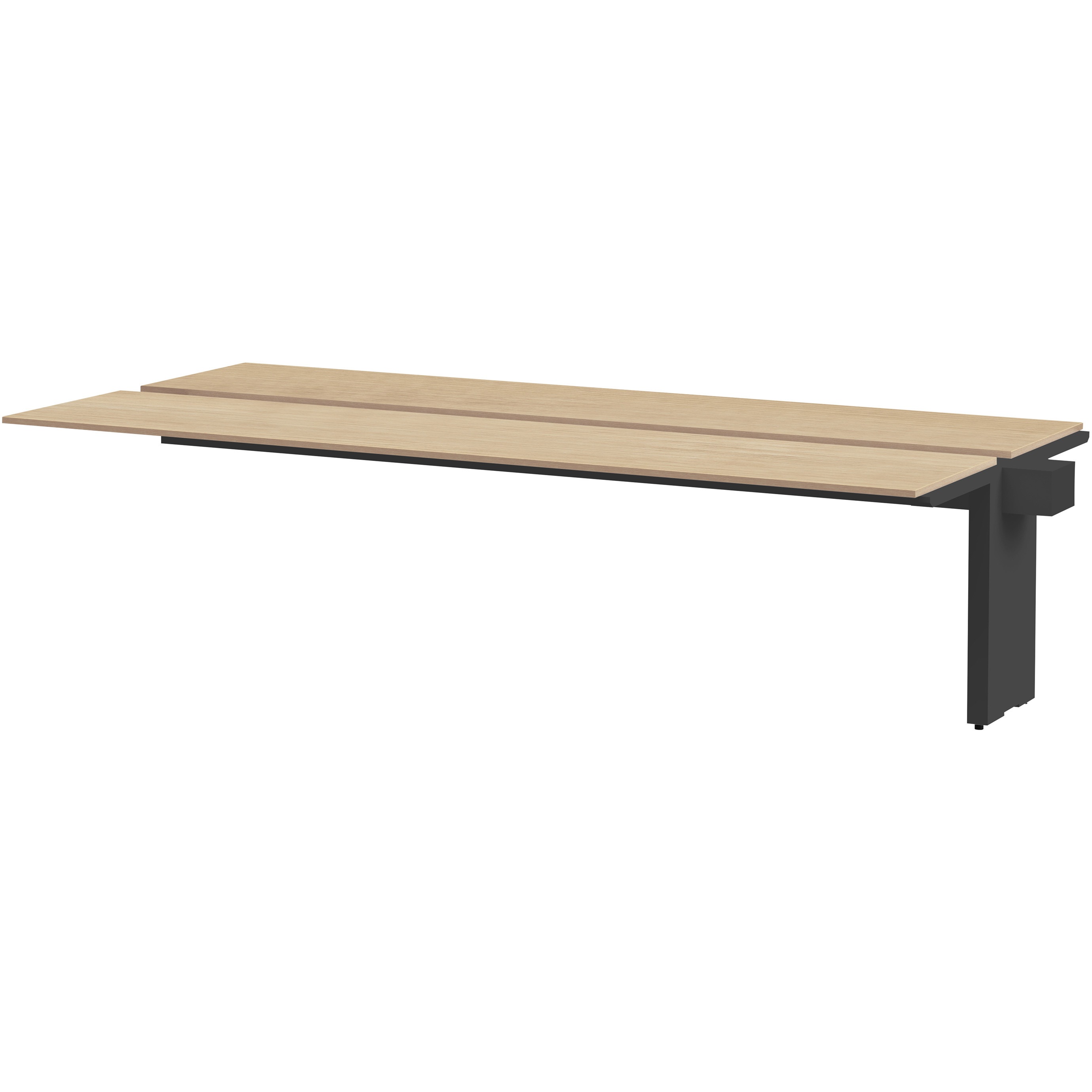 JWL-284TEW1-TD ノットワーク ワークテーブル両面タイプ 連増型 W2800×D1400<配送時組立サービス付> イトーキ ブラック 高さ720mm  JWL-284TEW1-TD