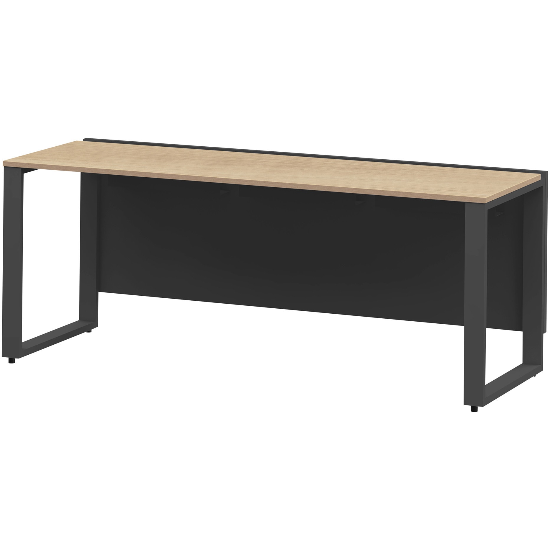 JWL-187GLW-TD ノットワーク ワークテーブル片面タイプ 単独型 W1800×D730<配送時組立サービス付> イトーキ ブラック 高さ720mm奥行700mm  JWL-187GLW-TD