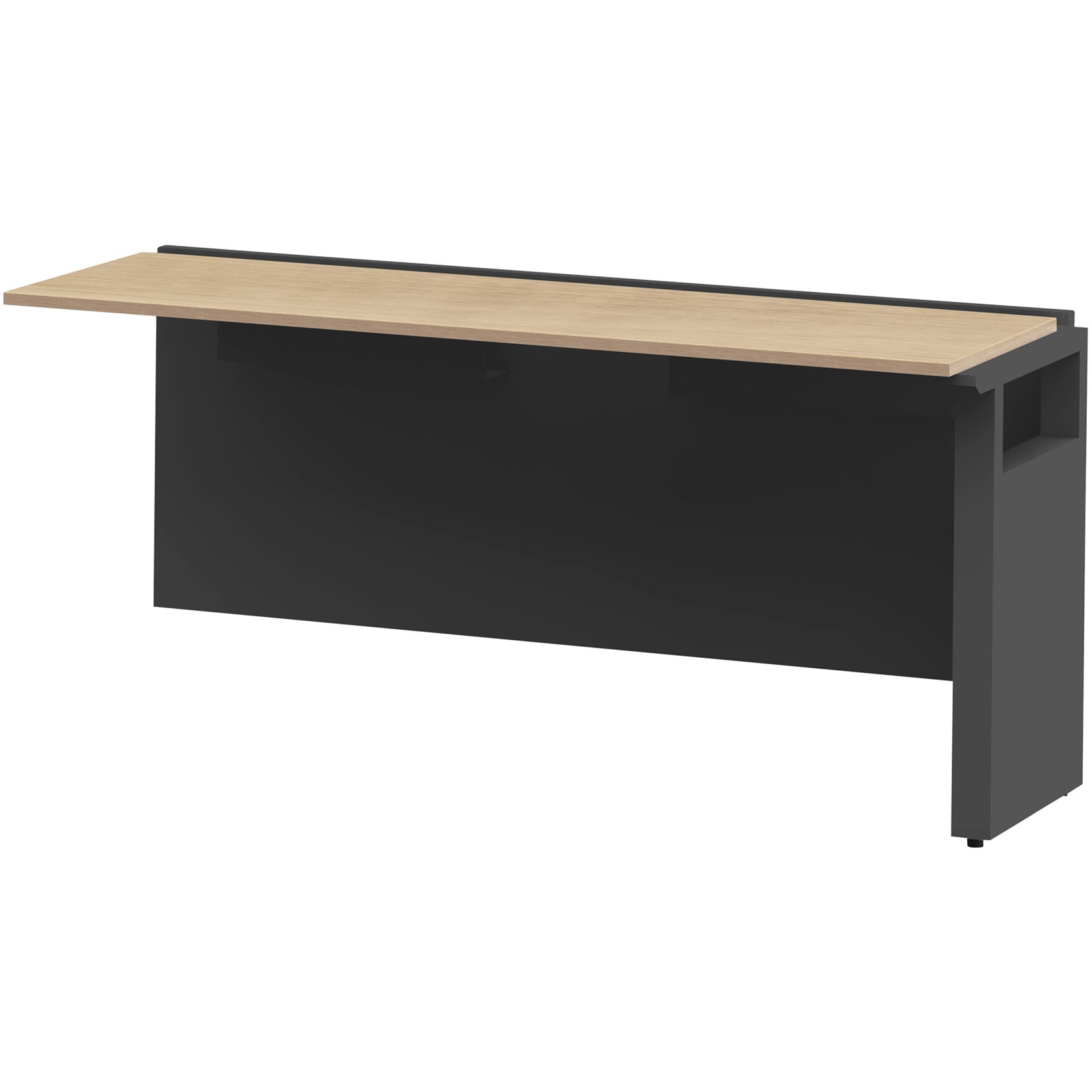 JWL-156TLW-TD ノットワーク ワークテーブル片面タイプ 連増型 W1500×D630<配送時組立サービス付> イトーキ ブラック 高さ720mm奥行600mm  JWL-156TLW-TD