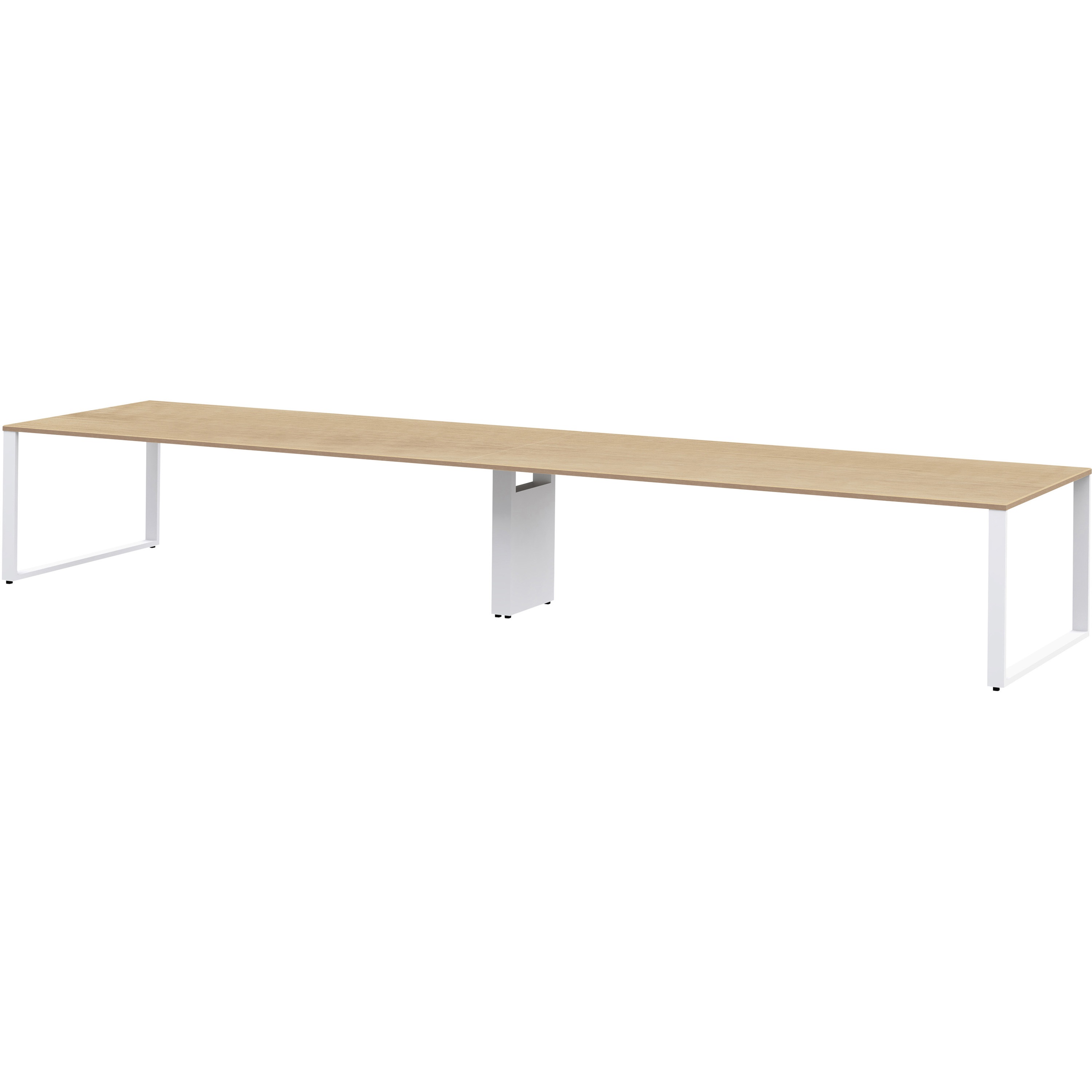 JWL-481GES-WD ノットワーク スタンダードテーブル 両面タイプ W4800<配送時組立サービス付> イトーキ トリニティオークライト色 高さ720mm奥行1100mm JWL-481GES-WD