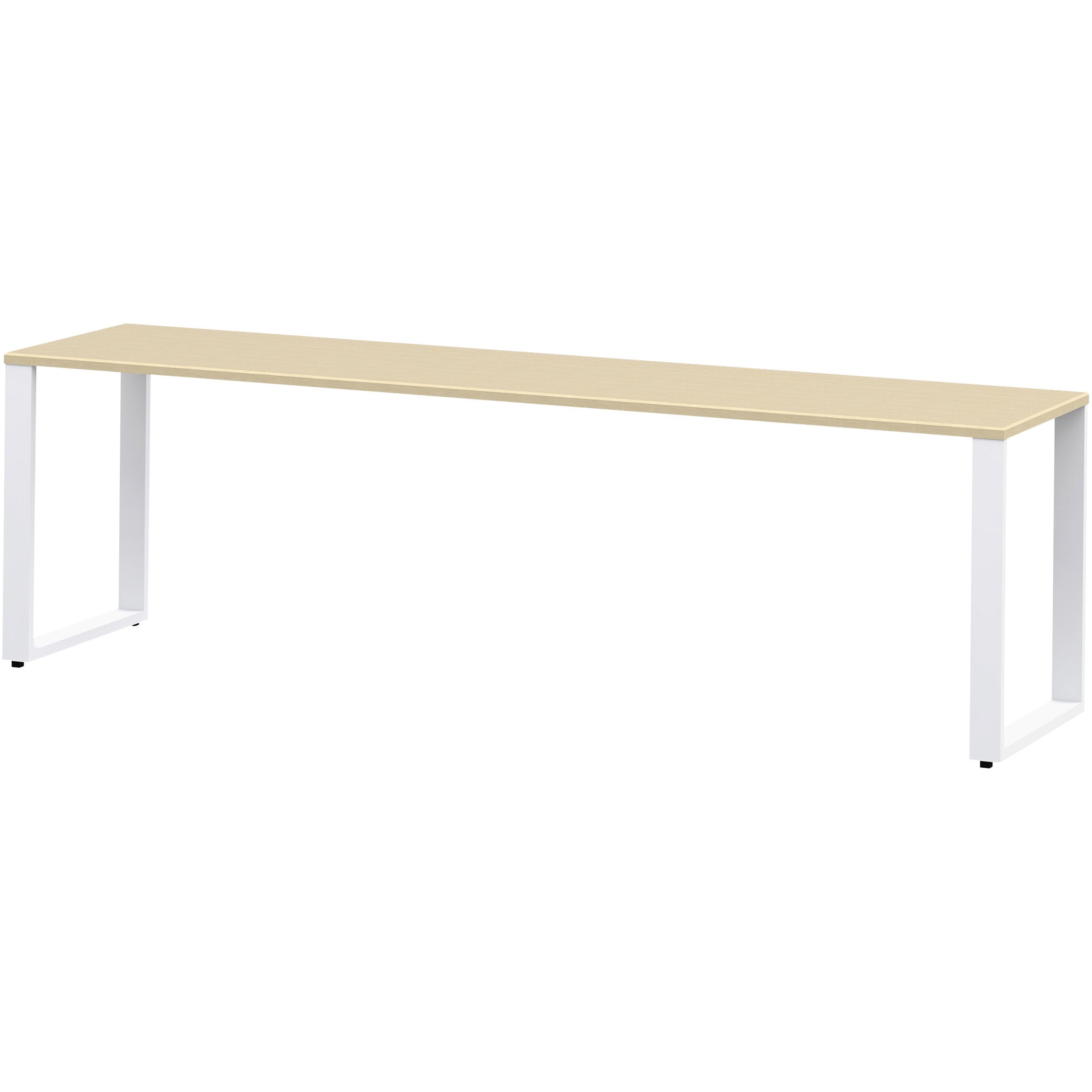 JWL-246GLS-WA ノットワーク スタンダードテーブル 片面タイプ W2400<配送時組立サービス付> イトーキ アモナアカシア色 高さ720mm奥行600mm  JWL-246GLS-WA